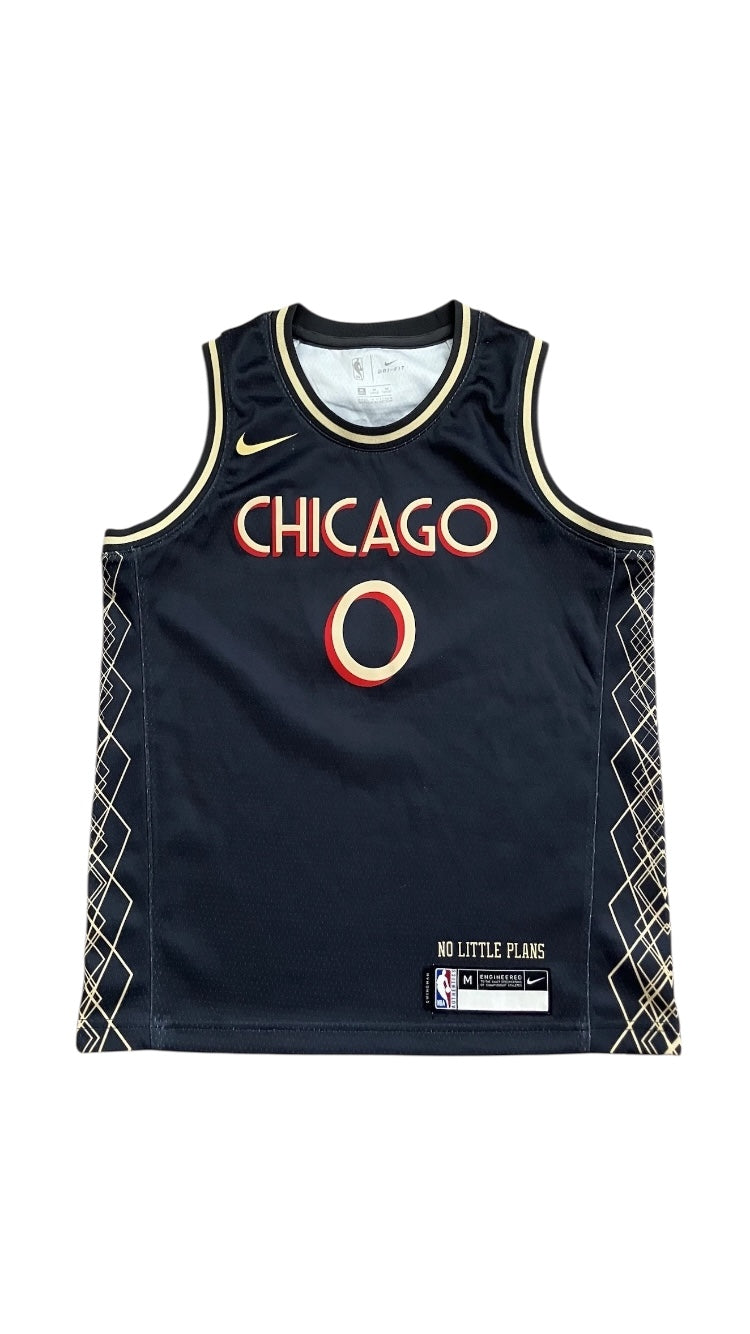 Coby White Kids Chicago Bulls 2021 Nike City Jersey Medium