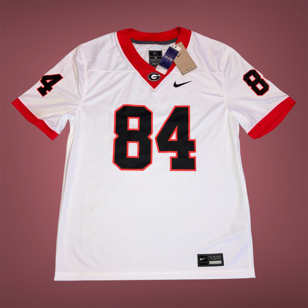 Ladd McConkey NWT Georgia Bulldogs Jersey White Nike Medium UGA