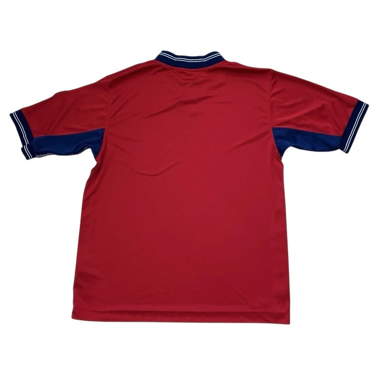USMNT Vintage 90s Y2K Center Swoosh Red Training Nike Jersey L US Soccer