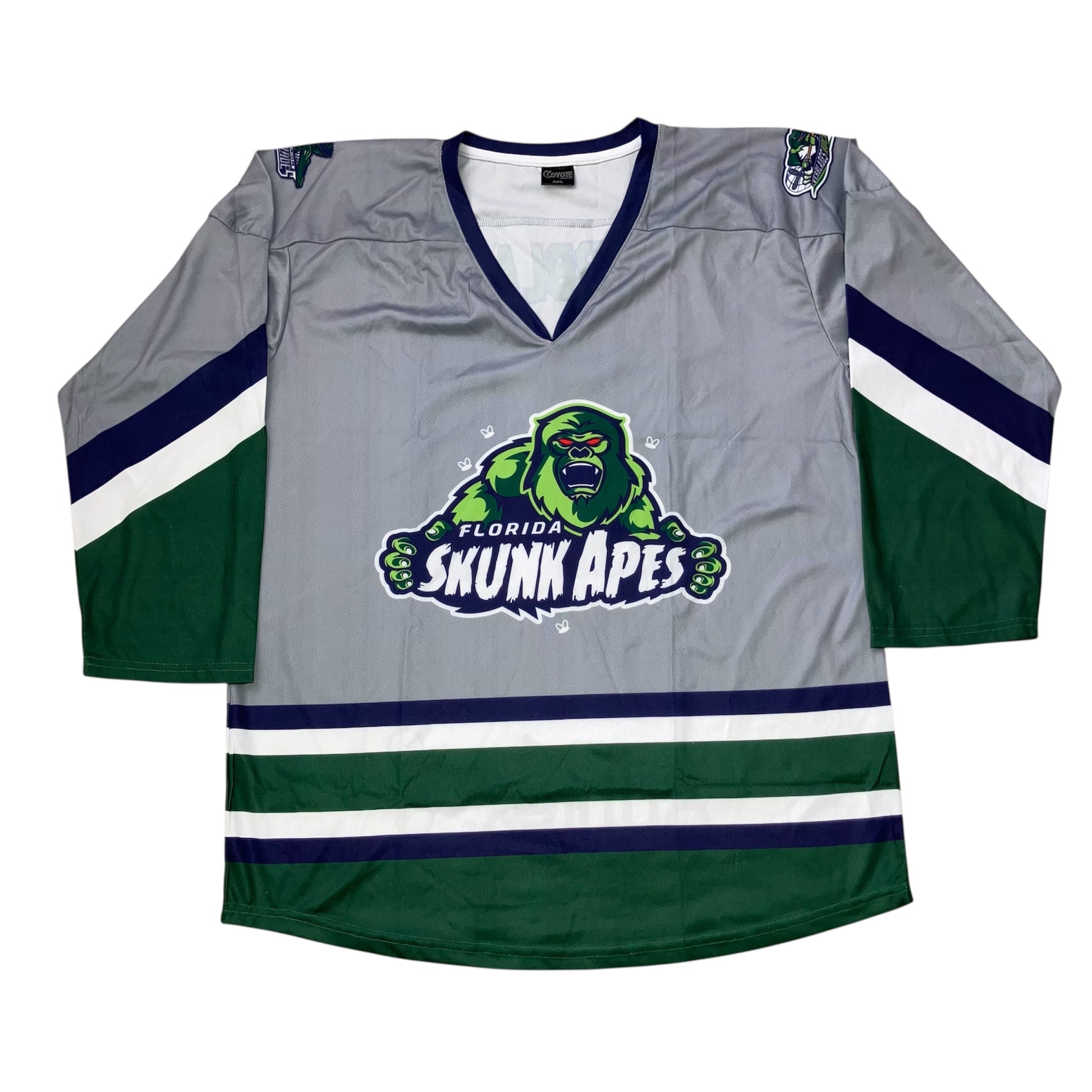 Florida Skunk Apes SGA Everblades Gray Jersey XL