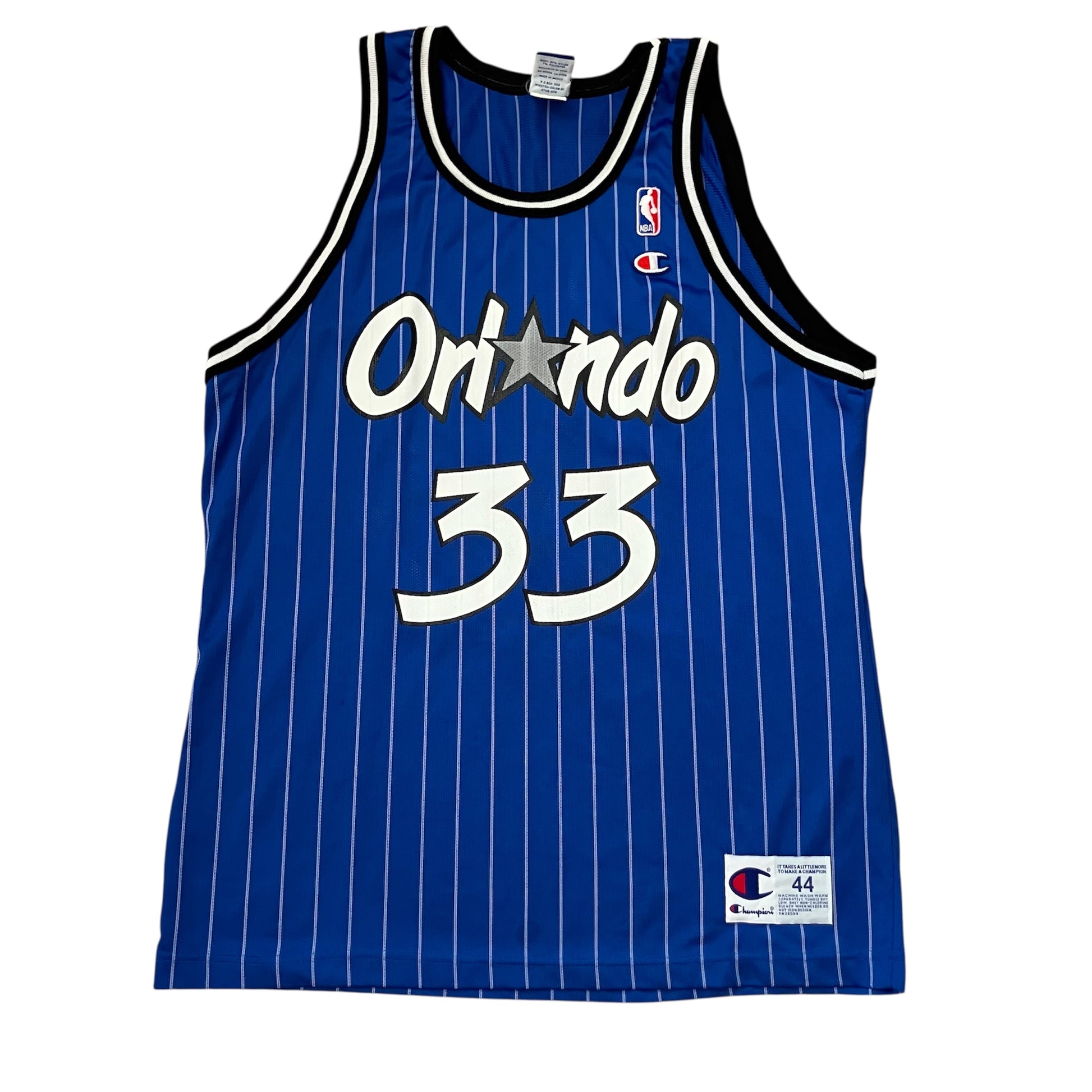 Derek Strong Orlando Magic Blue Pinstripe Champion Jersey 44