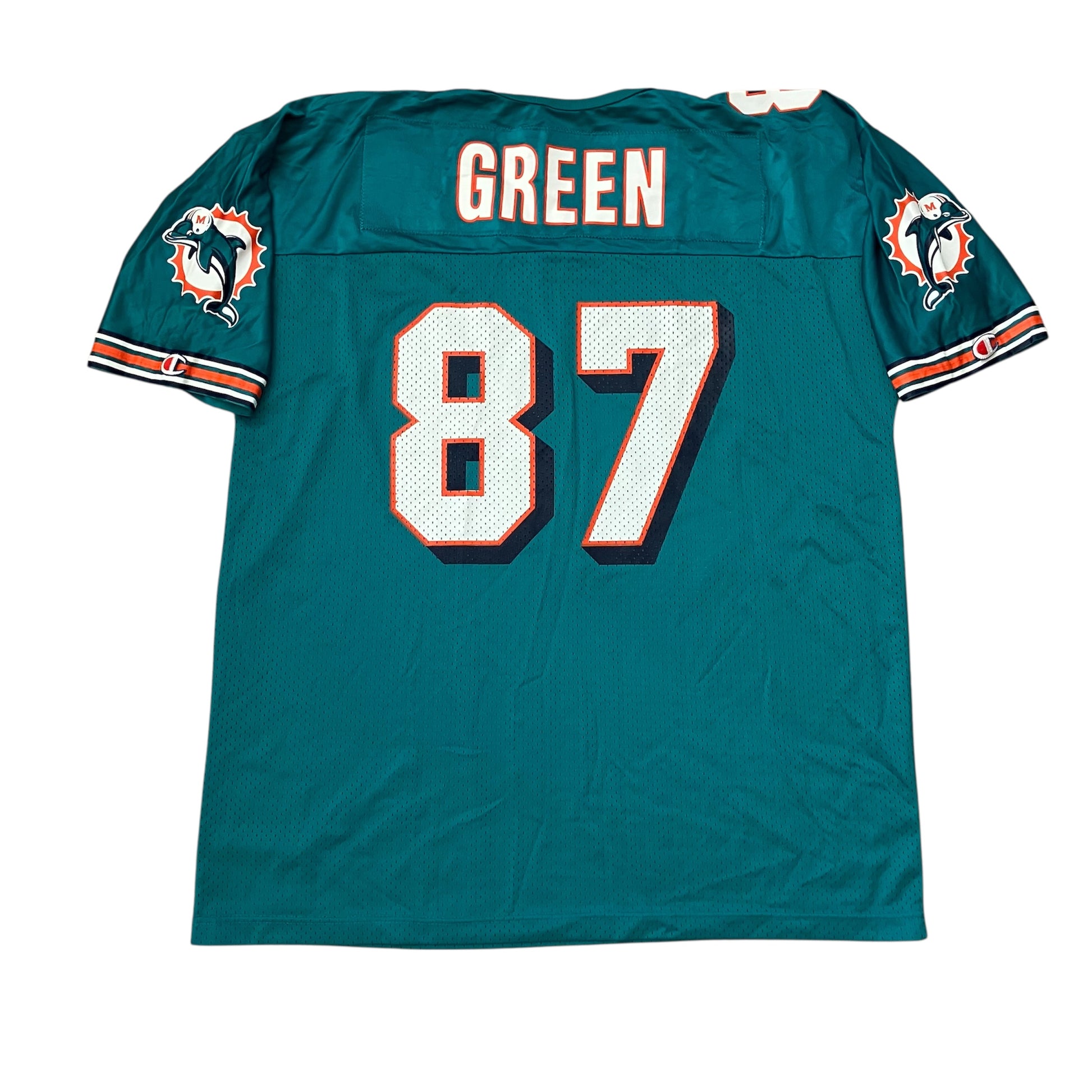 Yatil Green Miami Dolphins Aqua Champion Jersey 48