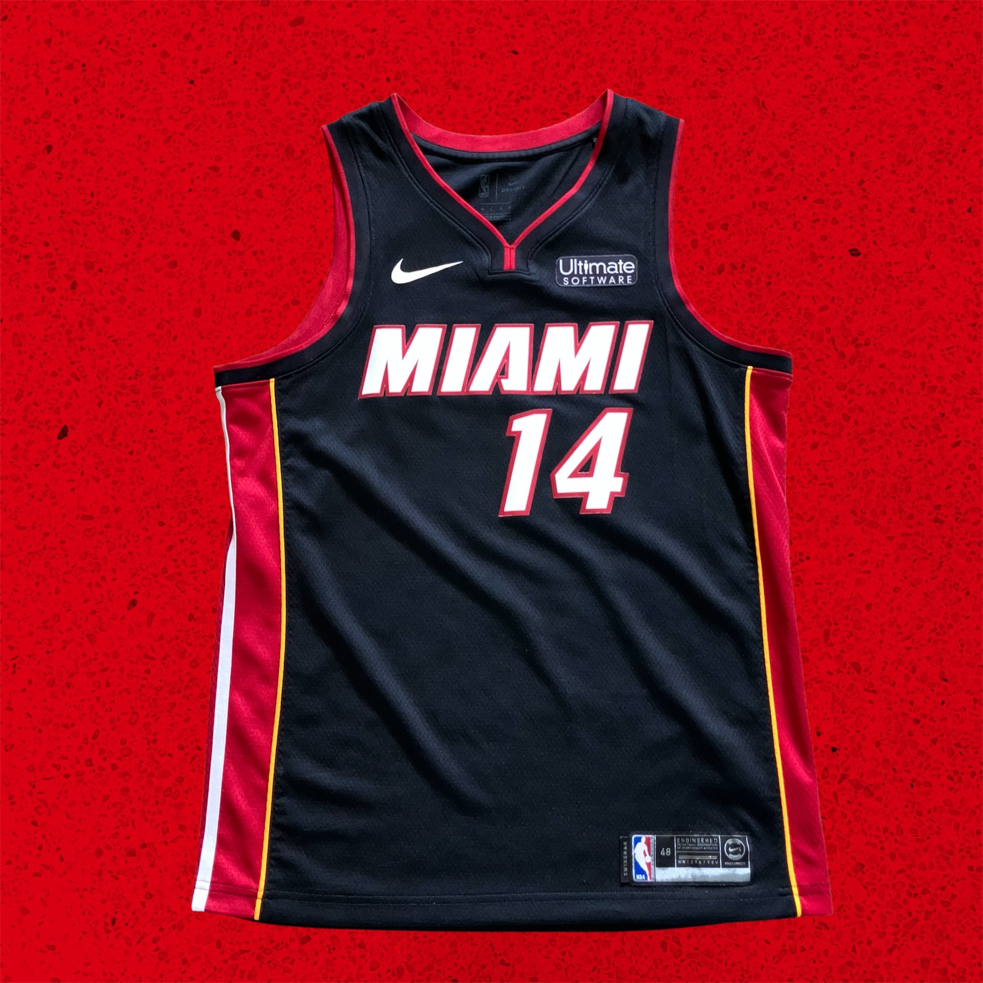 Tyler Herro Miami Heat Black Nike Swingman Jersey 48
