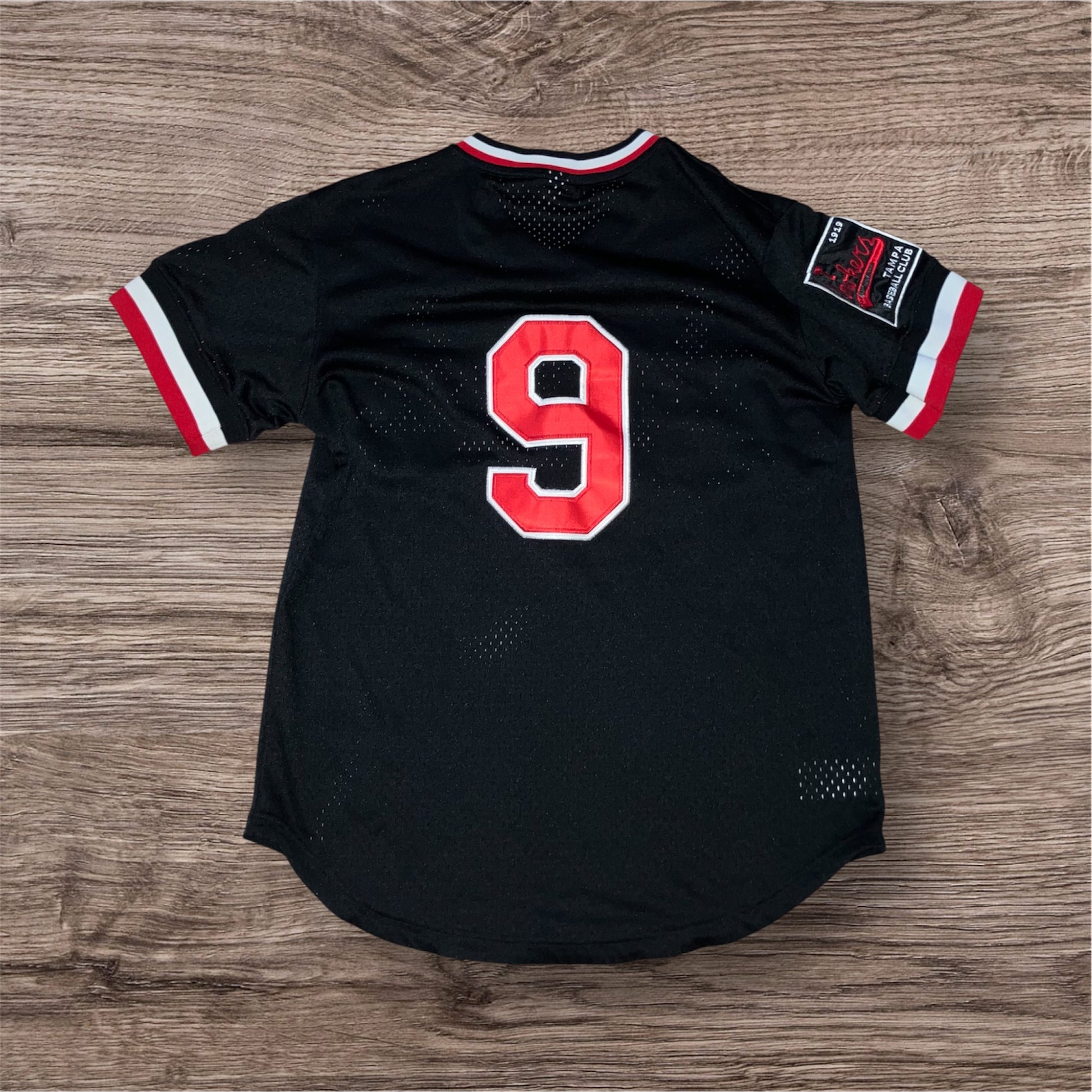 Tampa Smokers #9 Ebbets Field Black Pullover Jersey Small