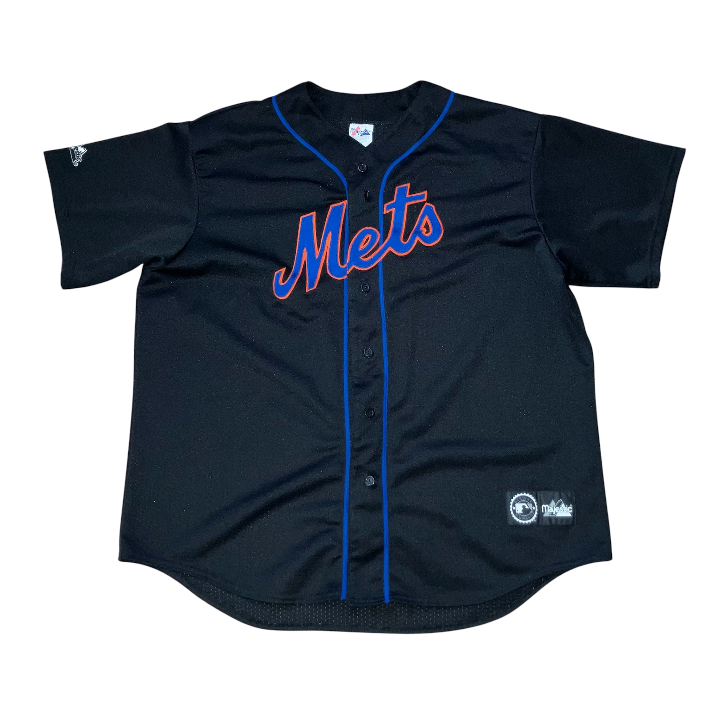 Robin Ventura New York Mets Black Majestic Jersey XXL