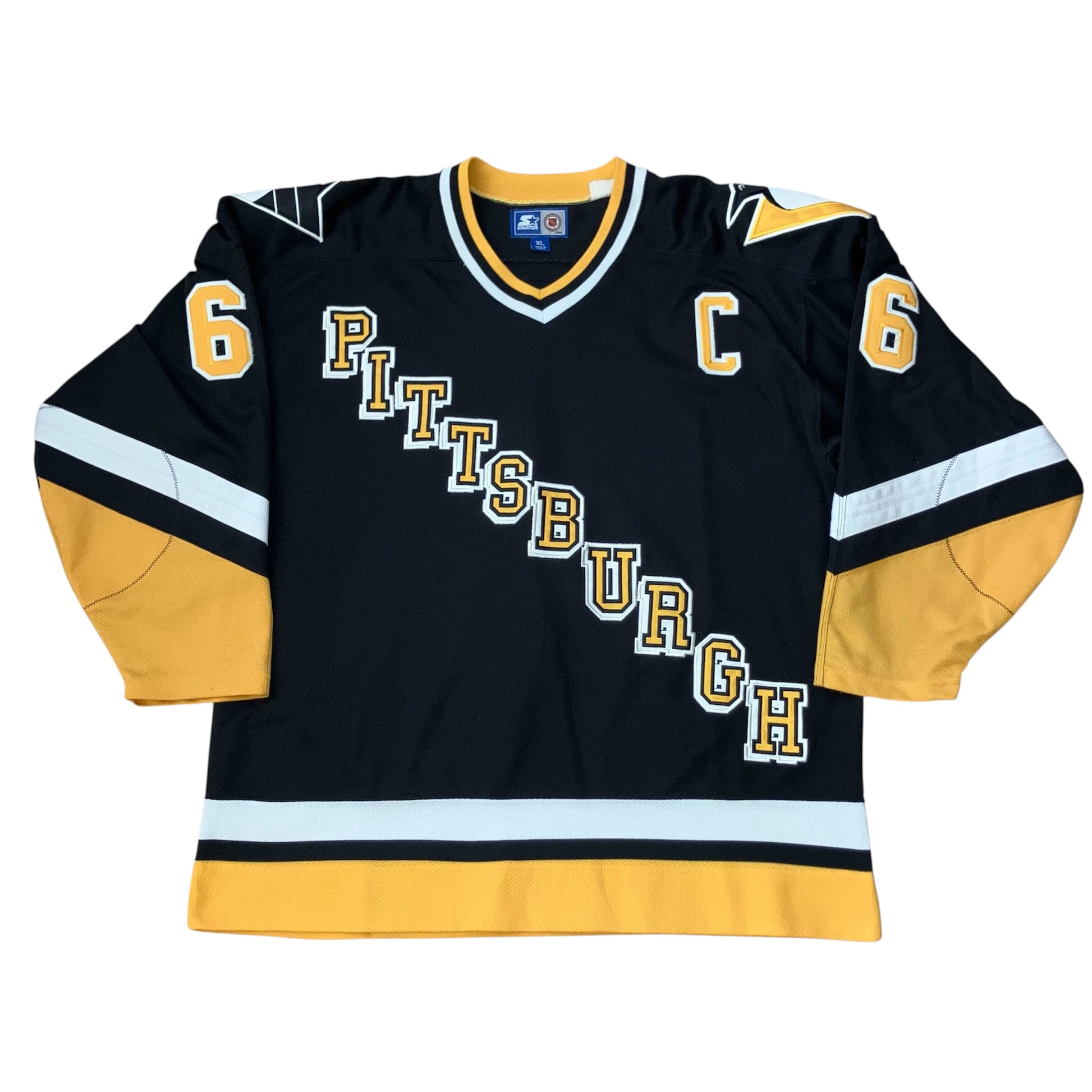 Mario Lemieux 1994 Pittsburgh Penguins Road Starter Jersey XL