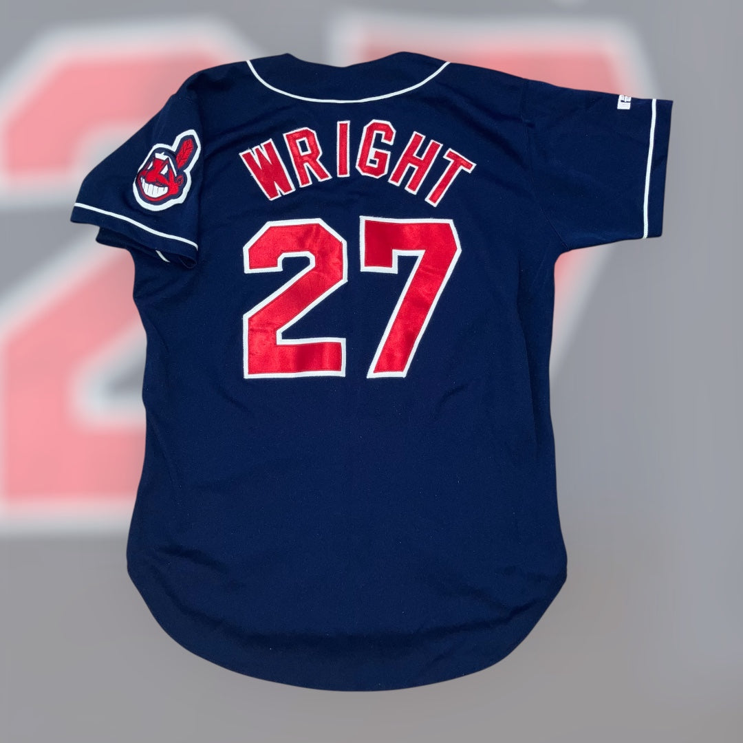 Jaret Wright Cleveland Indians 1998 Alternate Russell Authentic Jersey 44