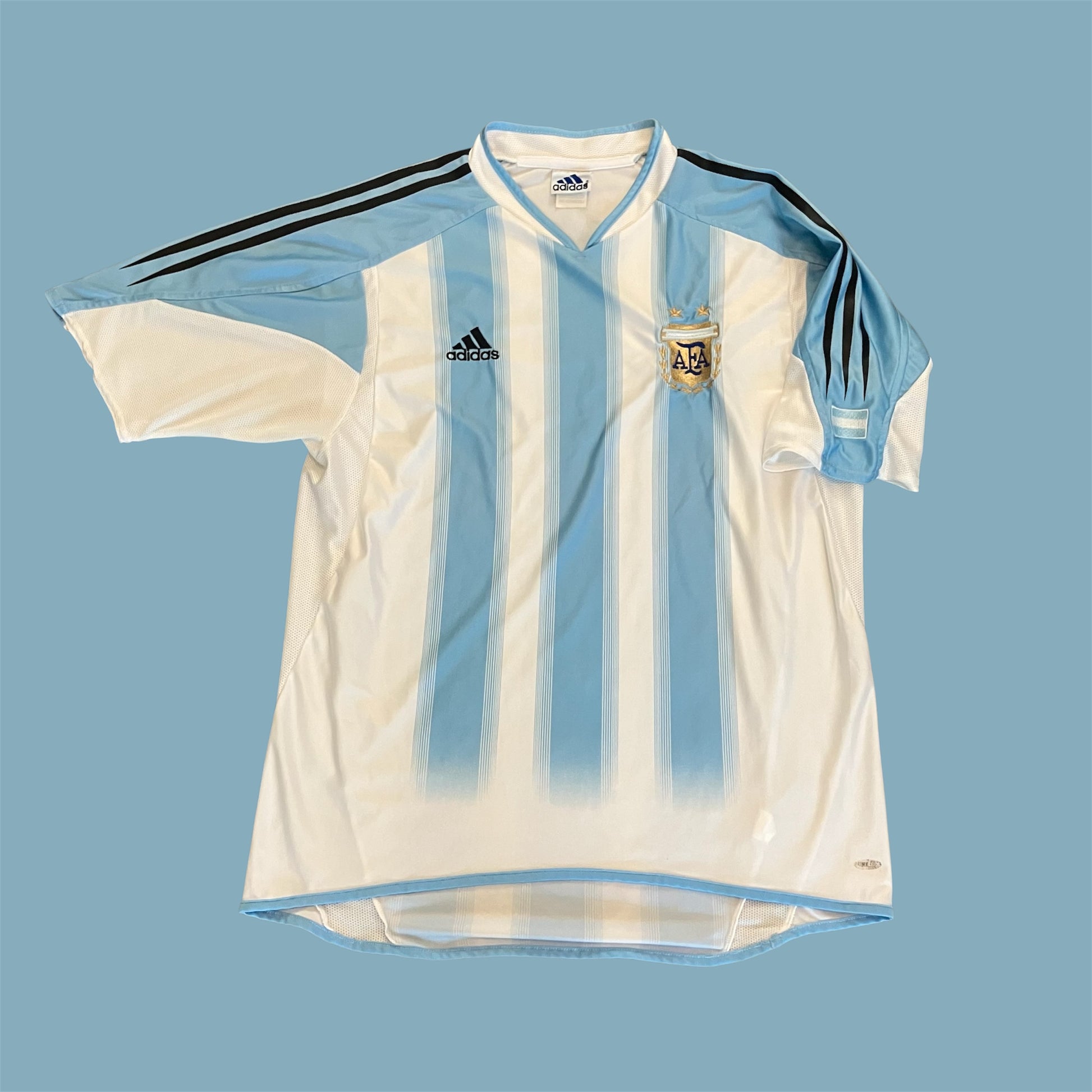 Argentina 2004 Home Stripe adidas Jersey Large
