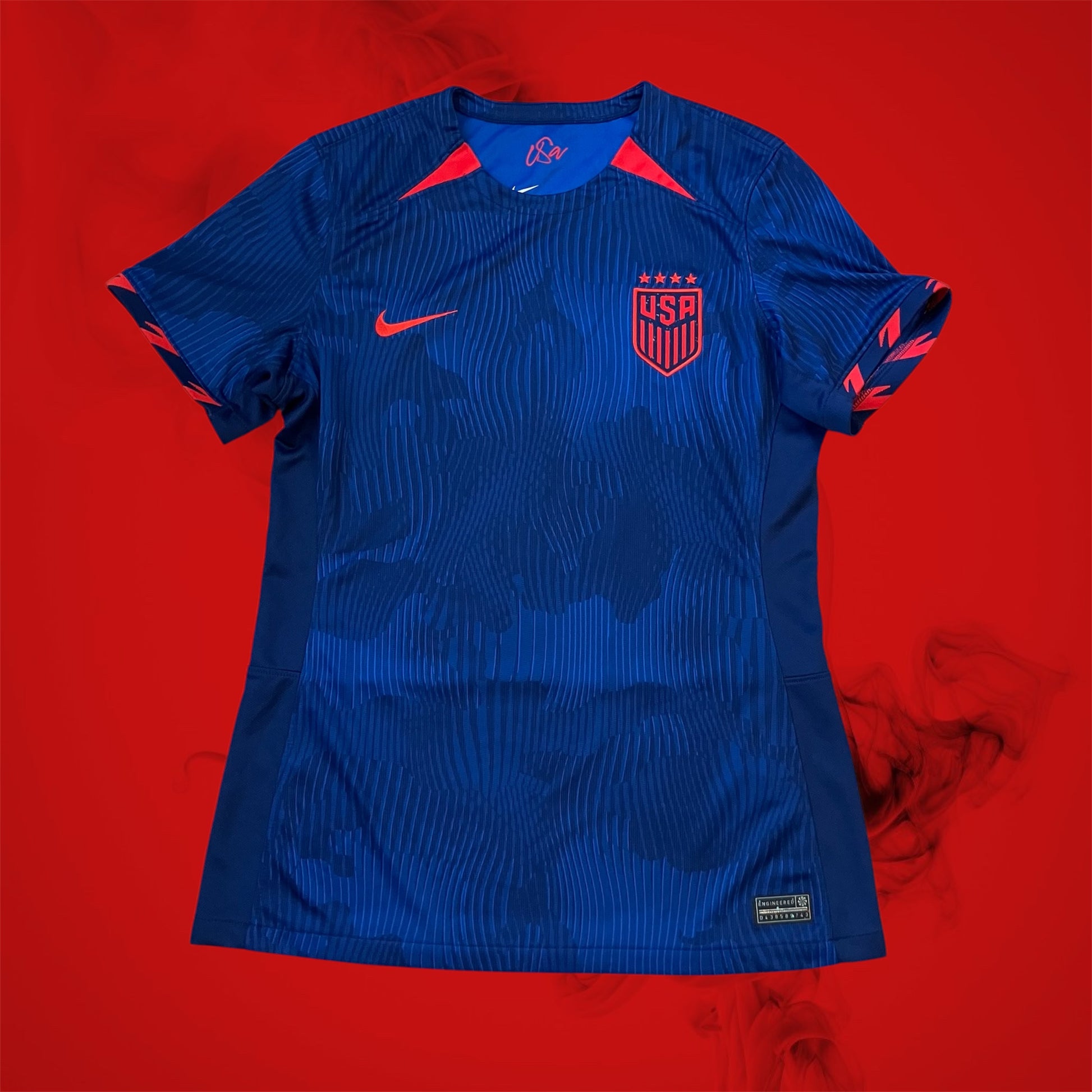 USWNT 2023 Away Blue Nike Jersey Ladies Medium US Soccer