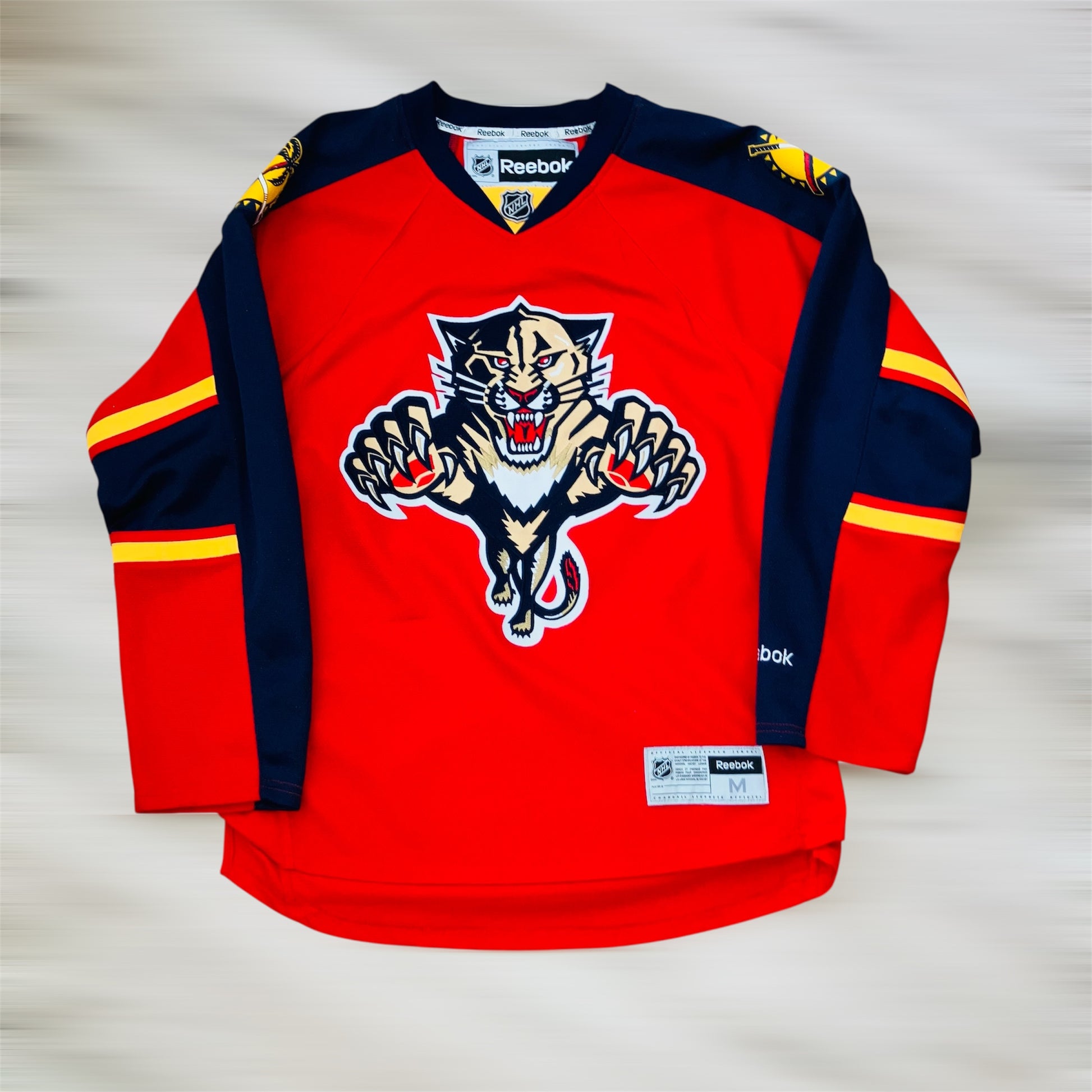 Florida Panthers Red Reebok Jersey Medium