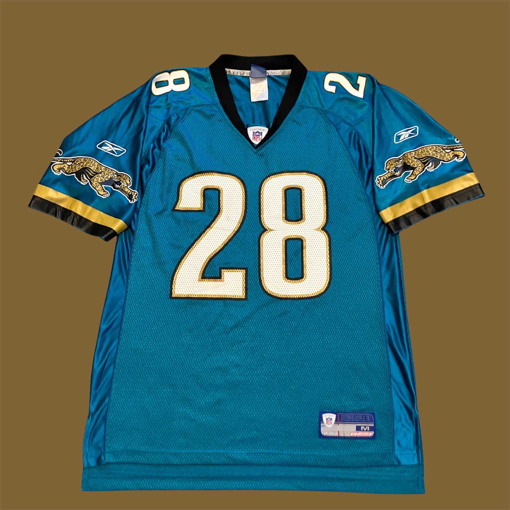 Fred Taylor Jacksonville Jaguars Teal Reebok Jersey Medium