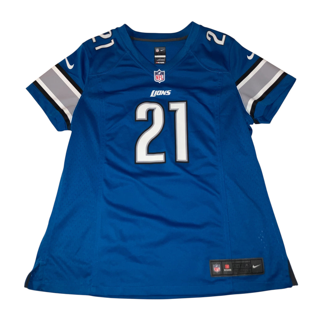 Reggie Bush Women Detroit Lions Blue Nike Jersey Ladies Large