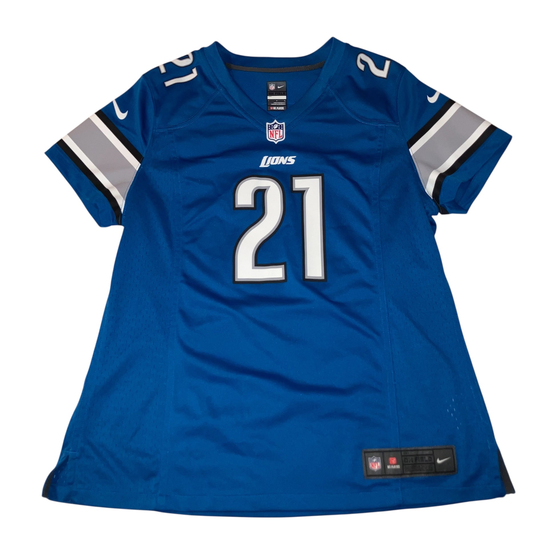 Reggie Bush Women Detroit Lions Blue Nike Jersey Ladies Large