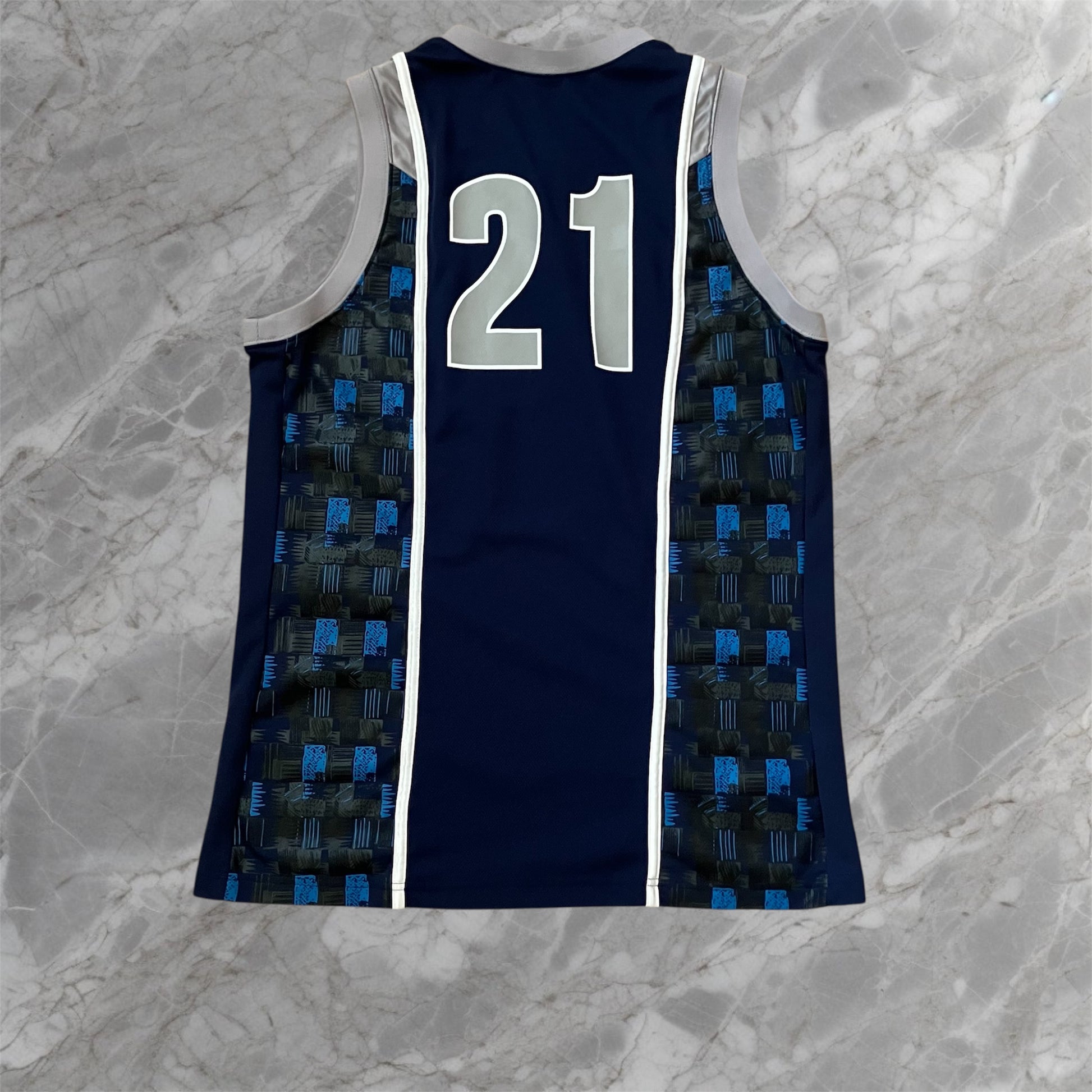 Georgetown Hoyas Blue Jordan Basketball Jersey Large
