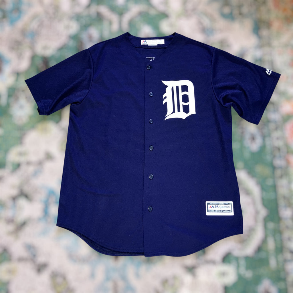Miguel Cabrera Detroit Tigers Navy Majestic 7700 Jersey Large
