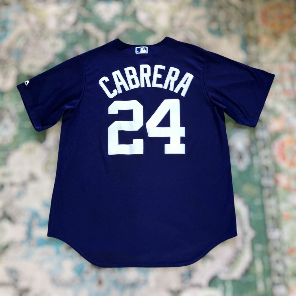 Miguel Cabrera Detroit Tigers Navy Majestic 7700 Jersey Large
