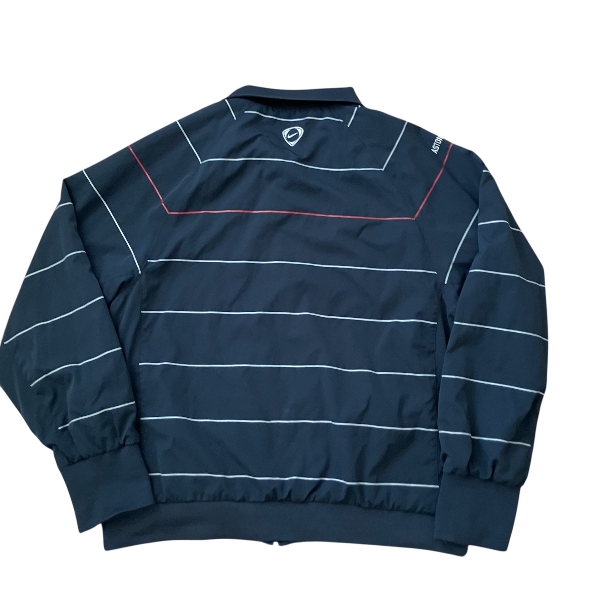 Aston Villa 2007 Pre-Game Navy Stripe Nike Jacket Medium