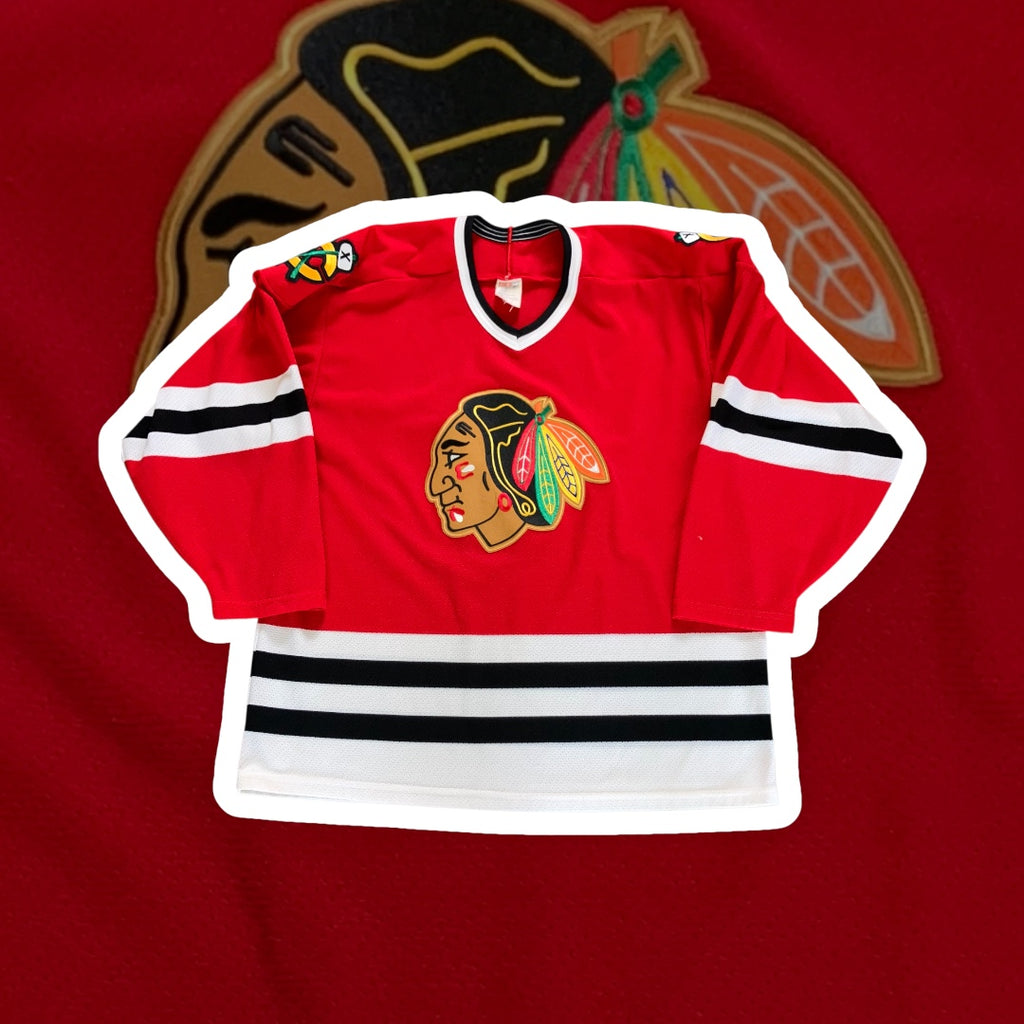 Chicago Blackhawks Red CCM Jersey Large
