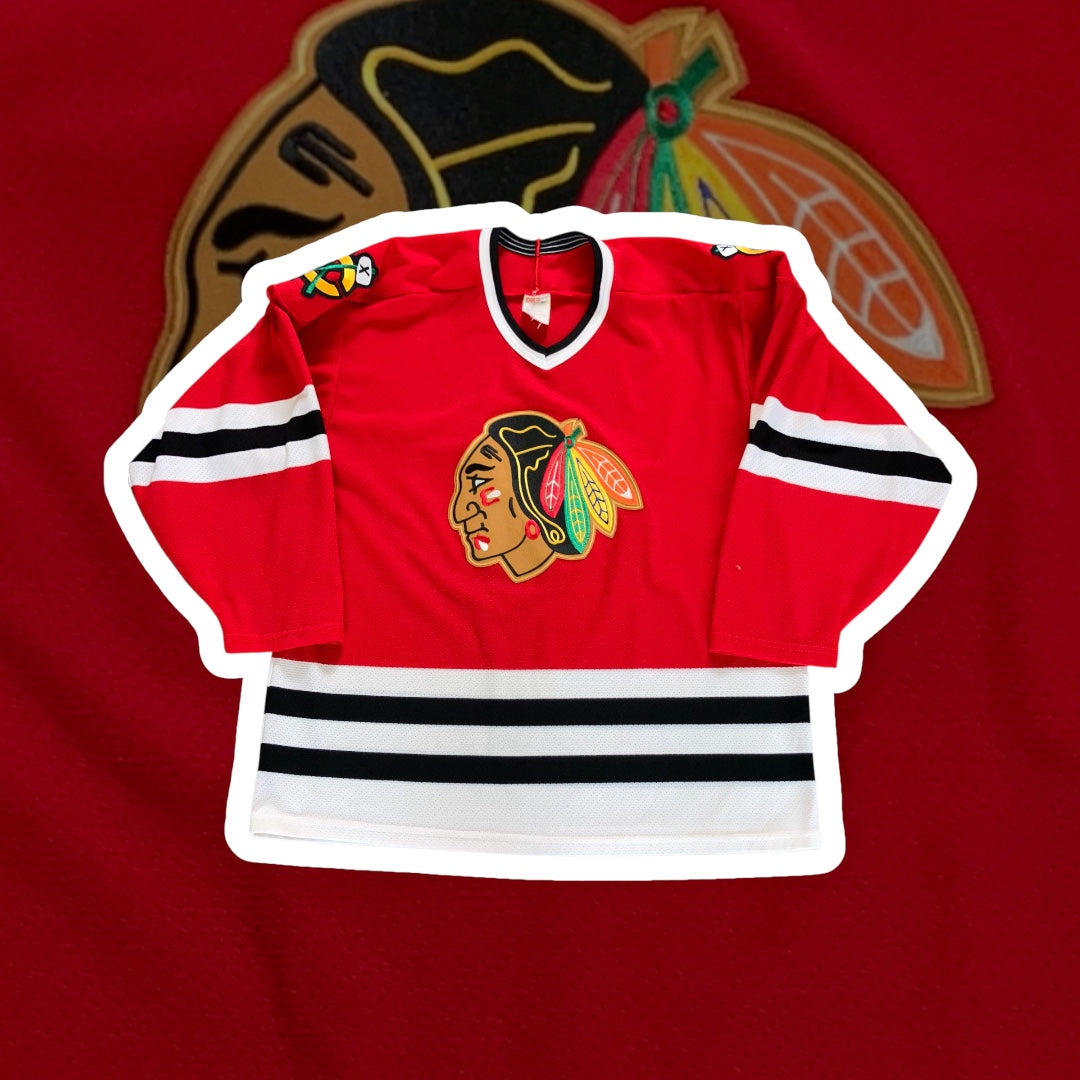 Chicago Blackhawks Red CCM Jersey Large