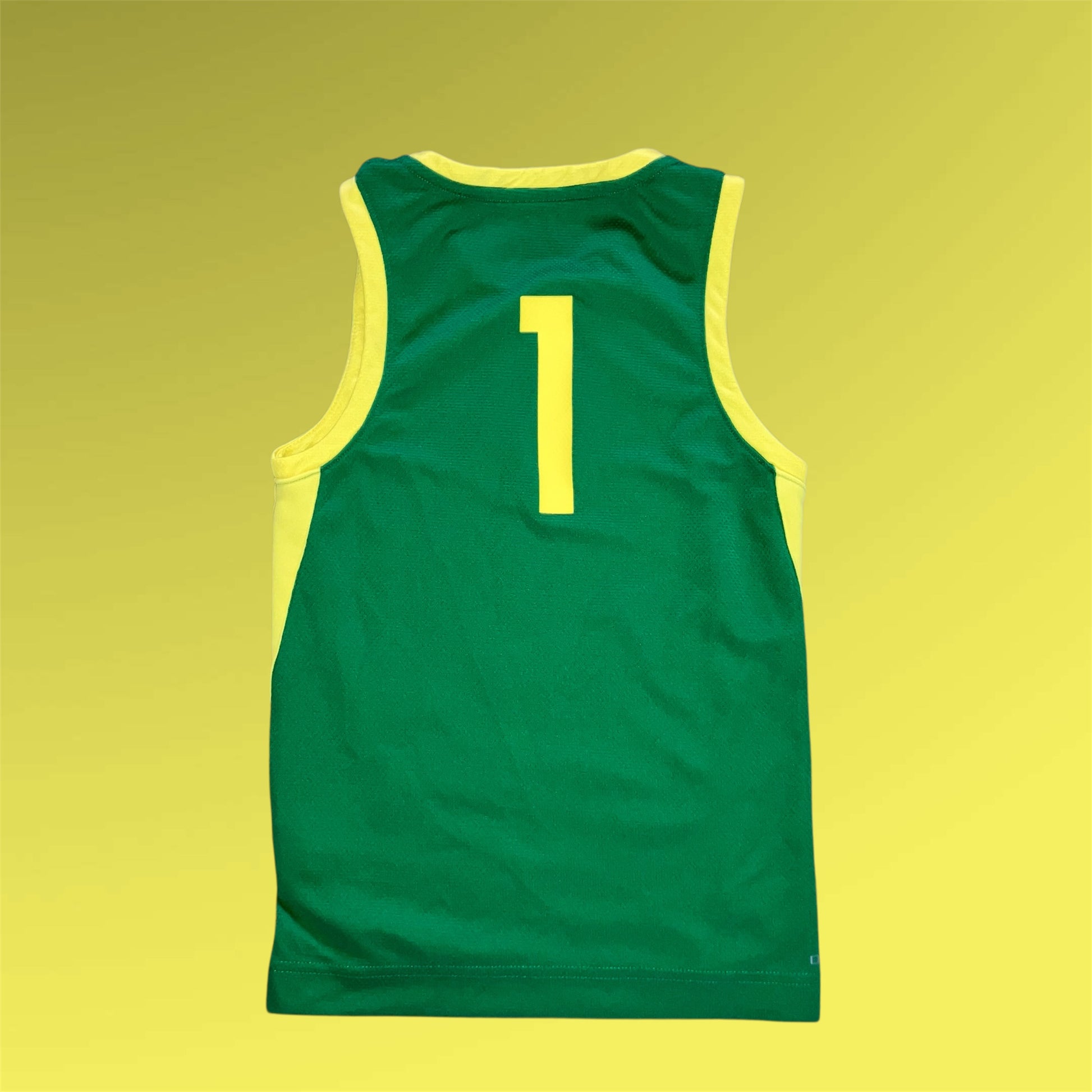 Oregon Ducks #1 Nike Kids Green Basketball Jersey Boys Small