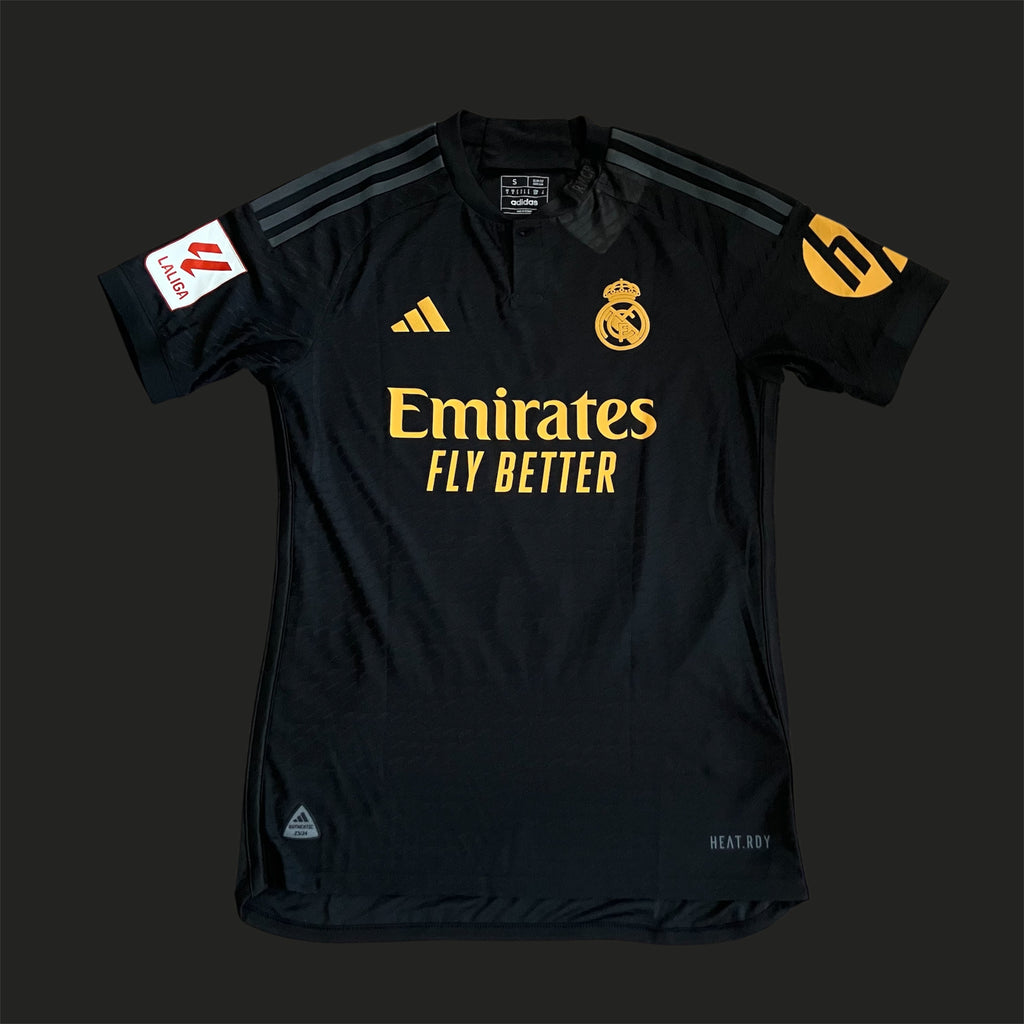 Lucas Vazquez 2023 Real Madrid Away Black adidas Authentic Jersey Small