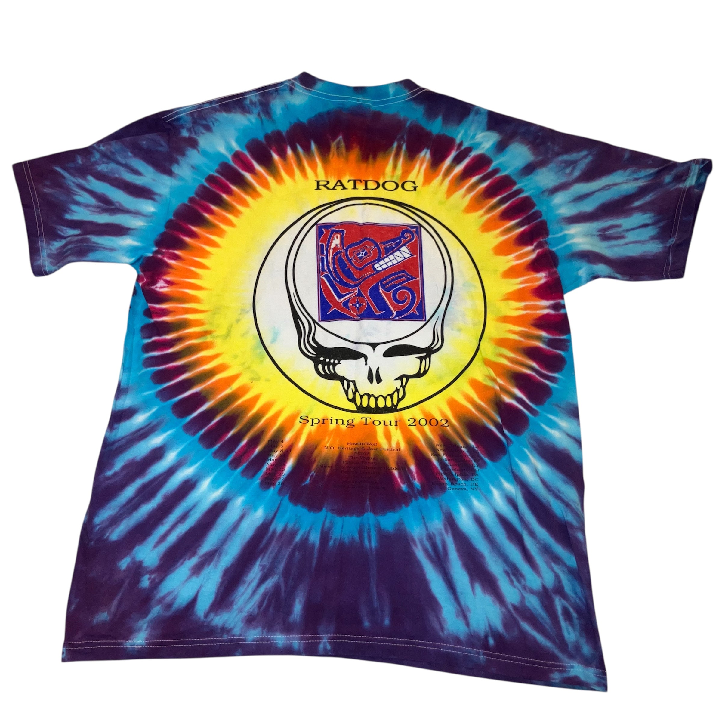 RatDog 2002 Tour Tie Dye Anvil Shirt Large