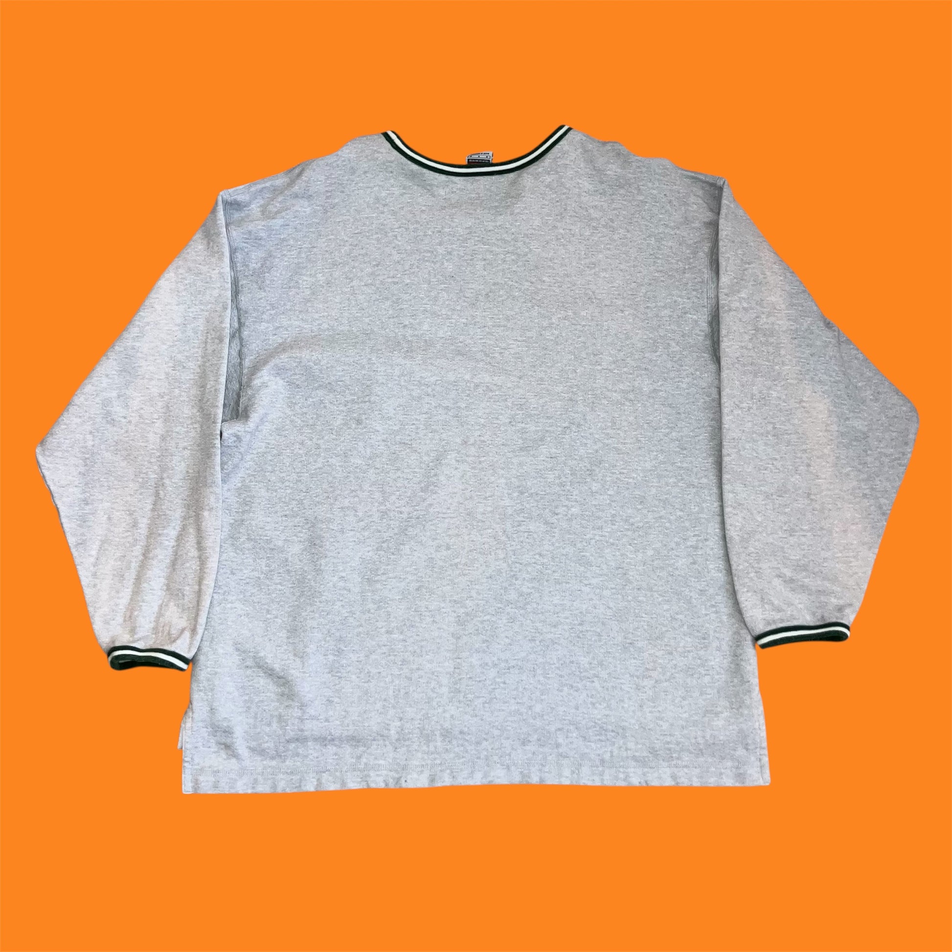 Miami Hurricanes Team Sports Gray Nike Crewneck Sweater Medium