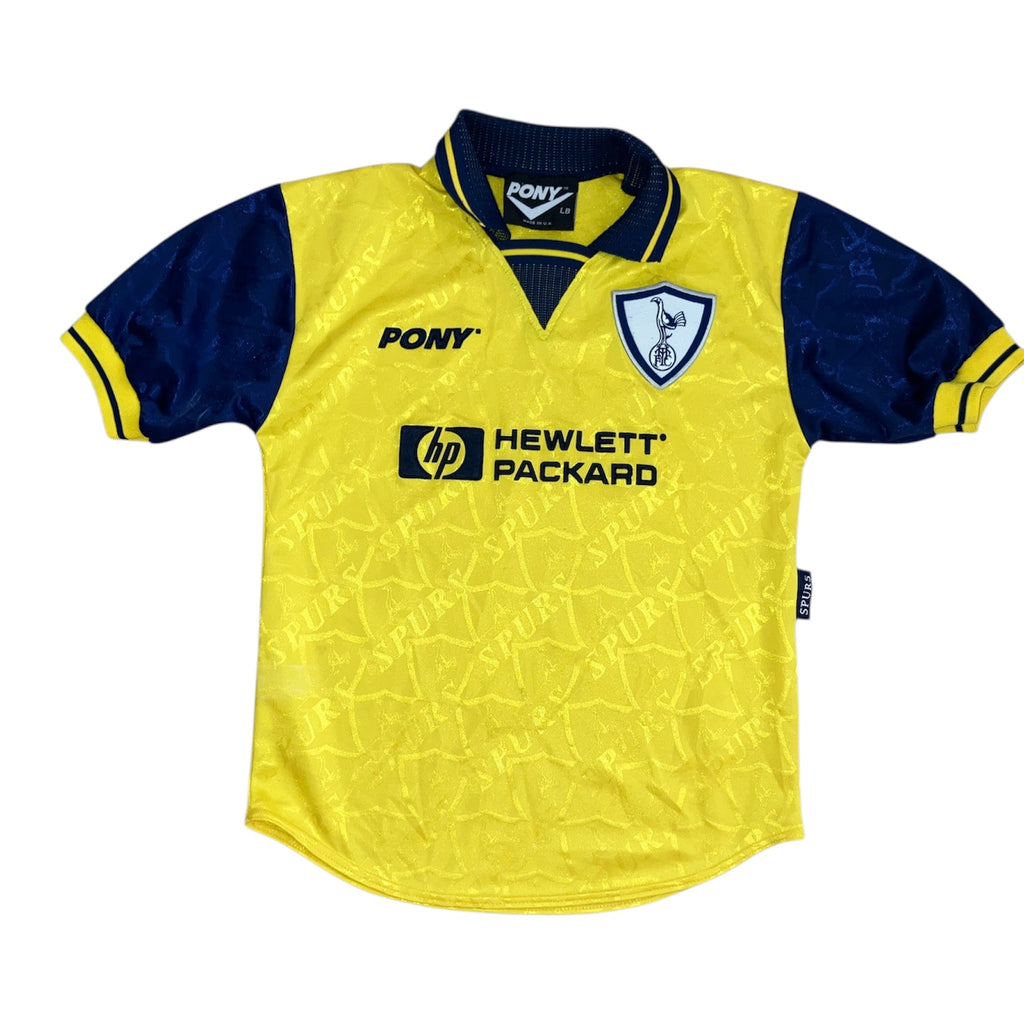 Tottenham Hotspur Kids 1995/97 Away Yellow Pony Jersey Large
