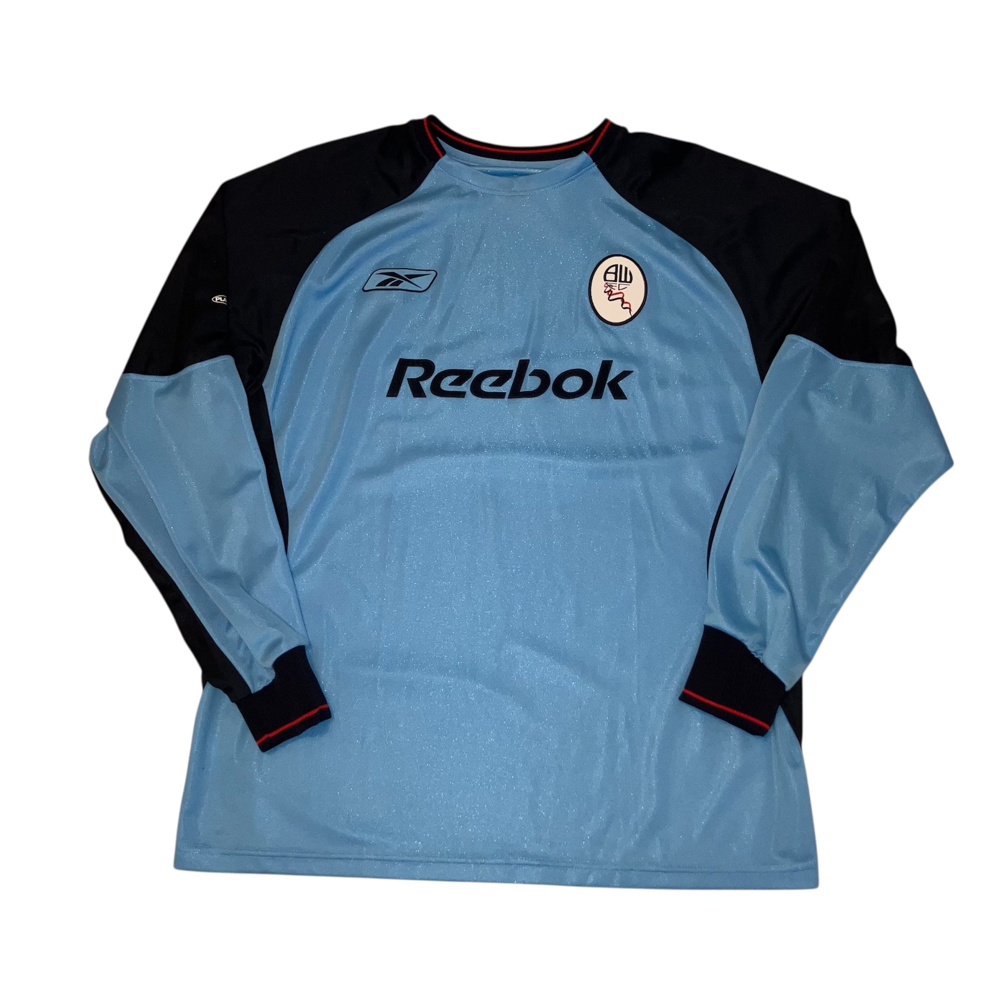 Bolton Wanderers 2003/04 Blue Reebok Goalkeepers Jersey Medium