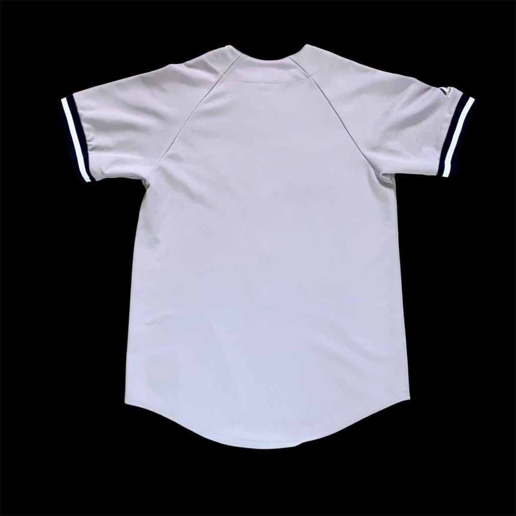 New York Yankees Gray Majestic Road Jersey Small
