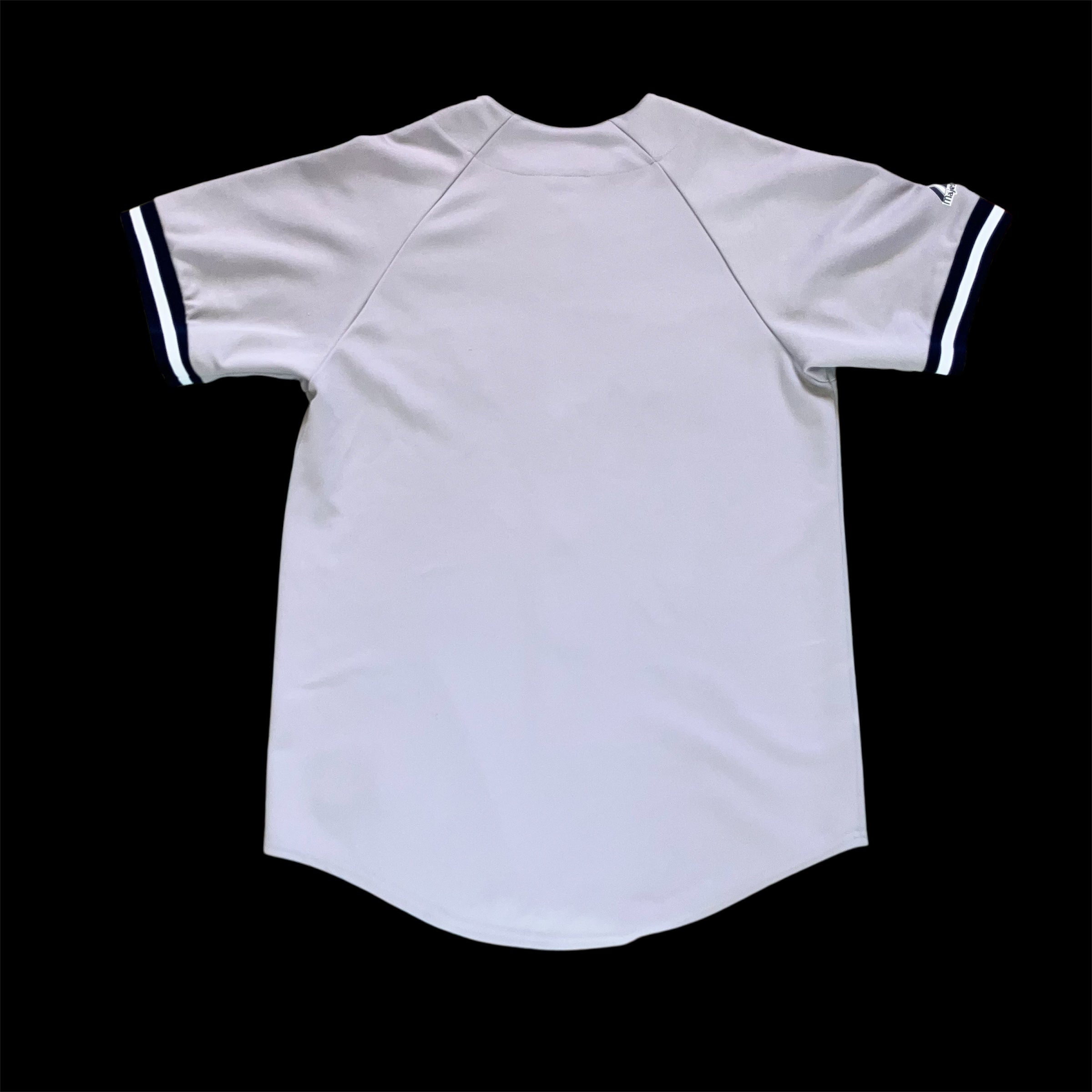New York Yankees Gray Majestic Road Jersey Small