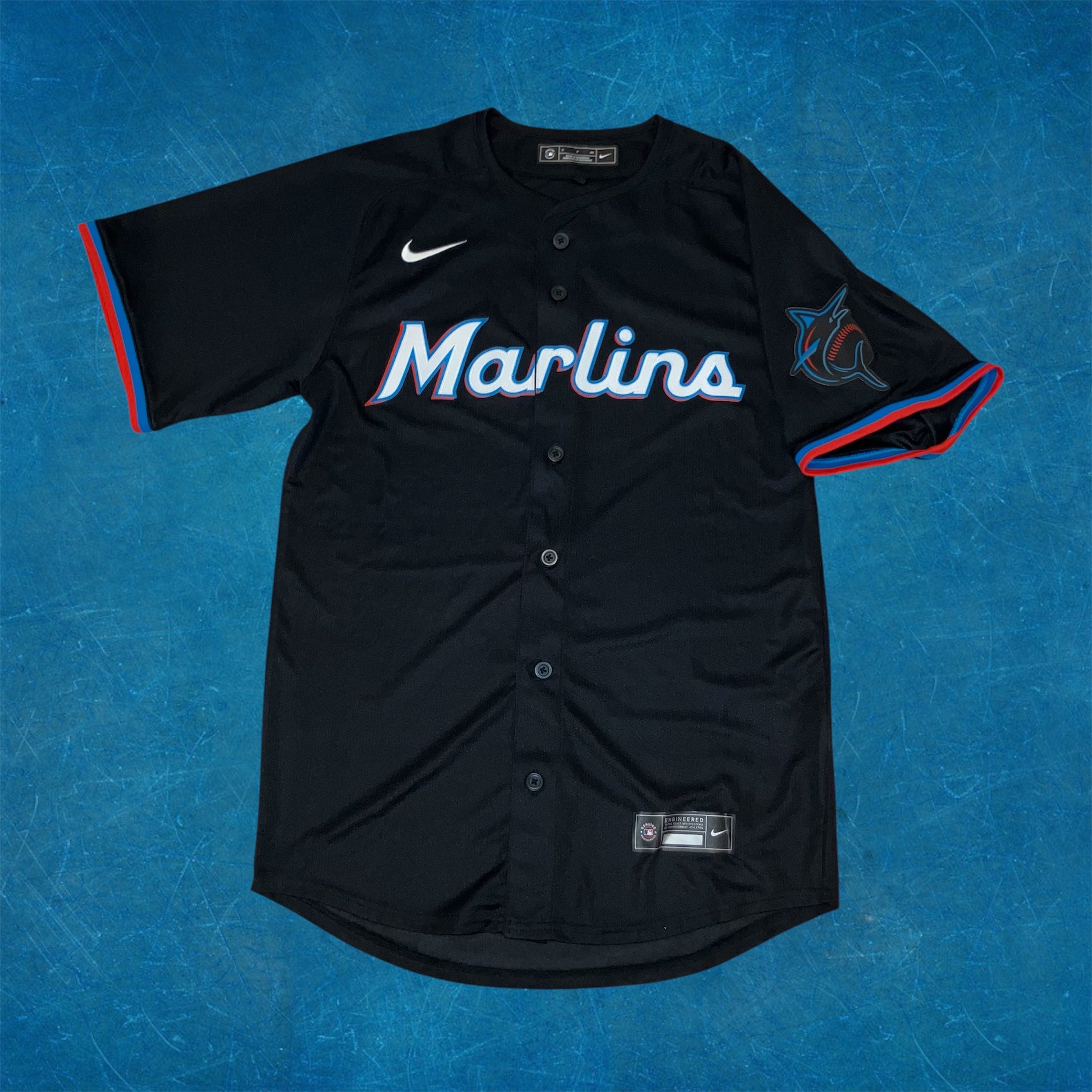 Miami Marlins Black Alternate Nike Jersey Small