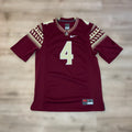 Florida State Seminoles #4 Nike Garnet Jersey Small FSU