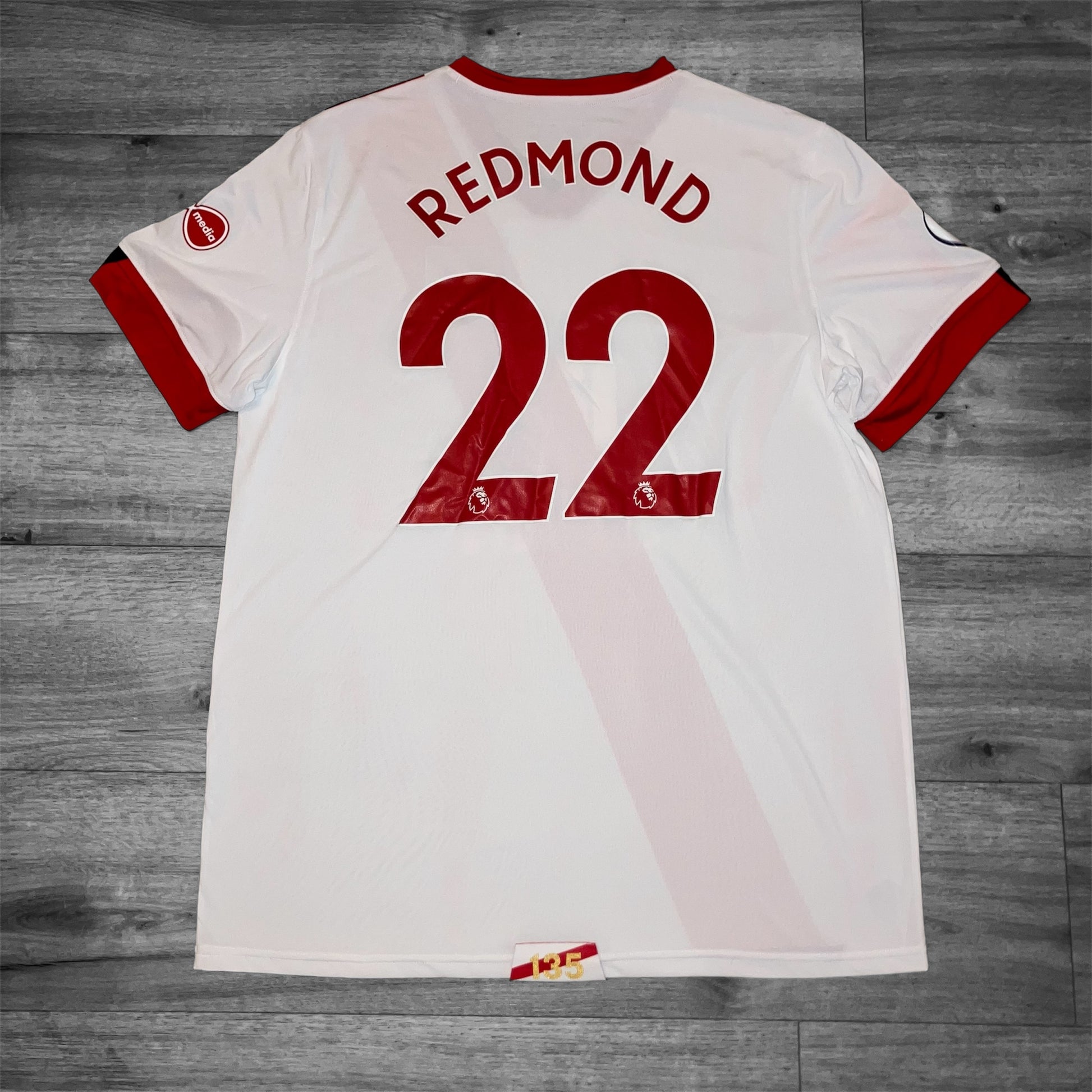 Nathan Redmond 2020/21 Southampton FC 3rd White Under Armour Jersey XL