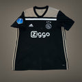 Frenkie De Jong 2018/19 AJAX Away Black adidas Jersey XL