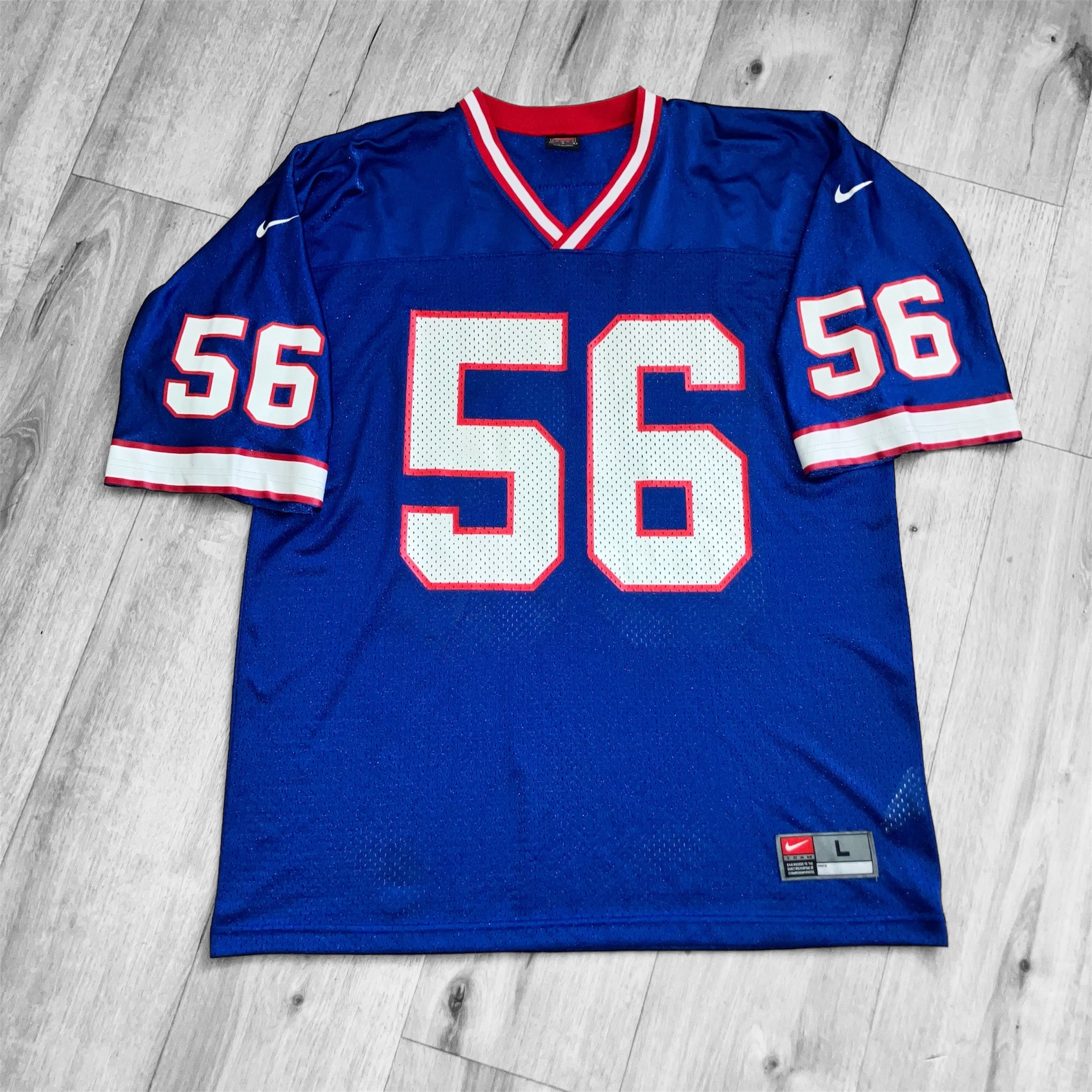 Sam Cowart 2000 Buffalo Bills Blue Nike Jersey Large