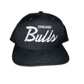 Chicago Bulls Black Script Mitchell & Ness Snapback Hat