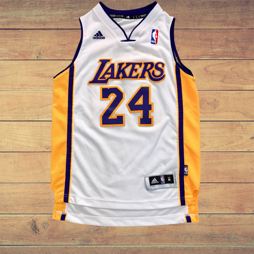 Kobe Bryant Los Angeles Lakers White adidas Jersey Boys Medium