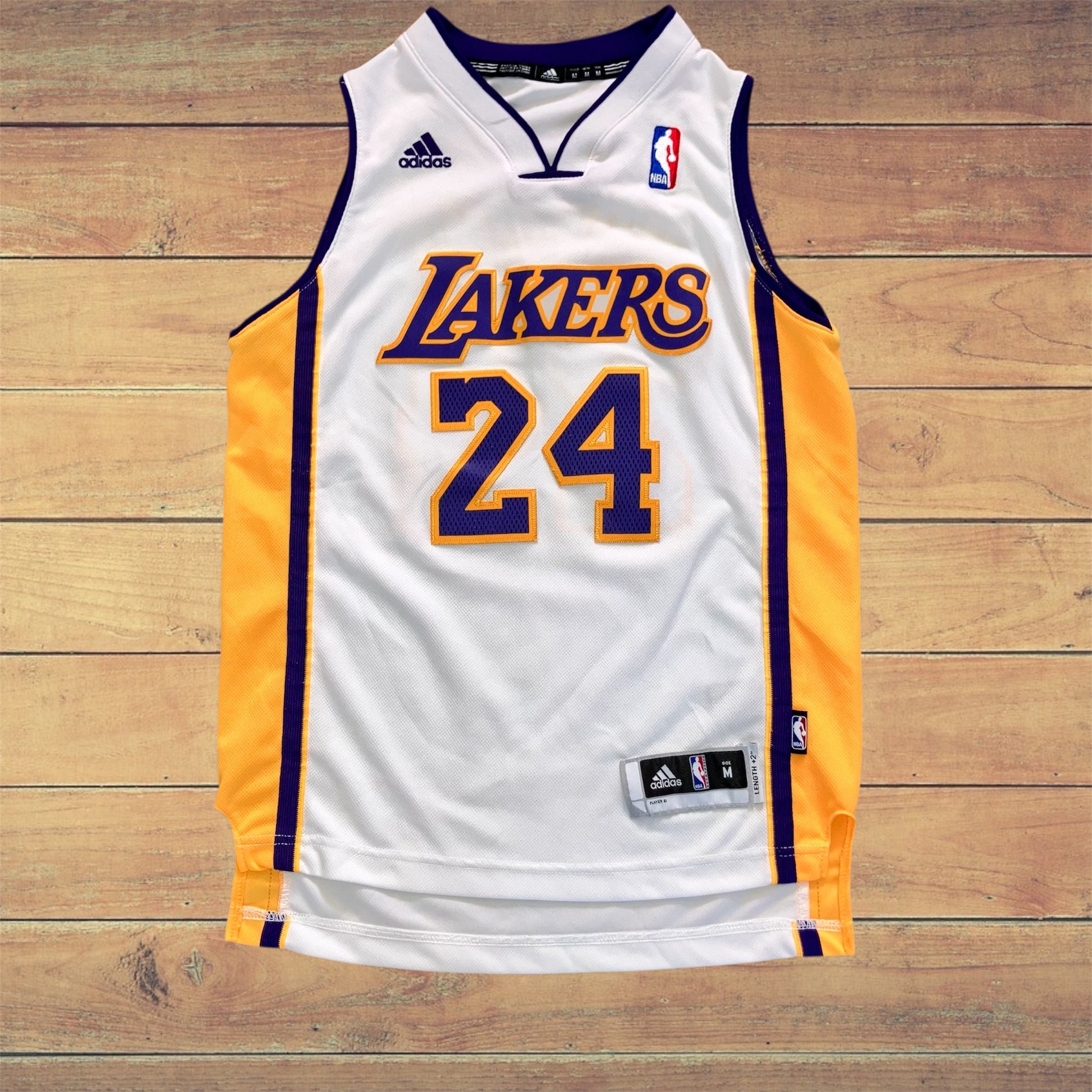 Kobe Bryant Los Angeles Lakers White adidas Jersey Boys Medium