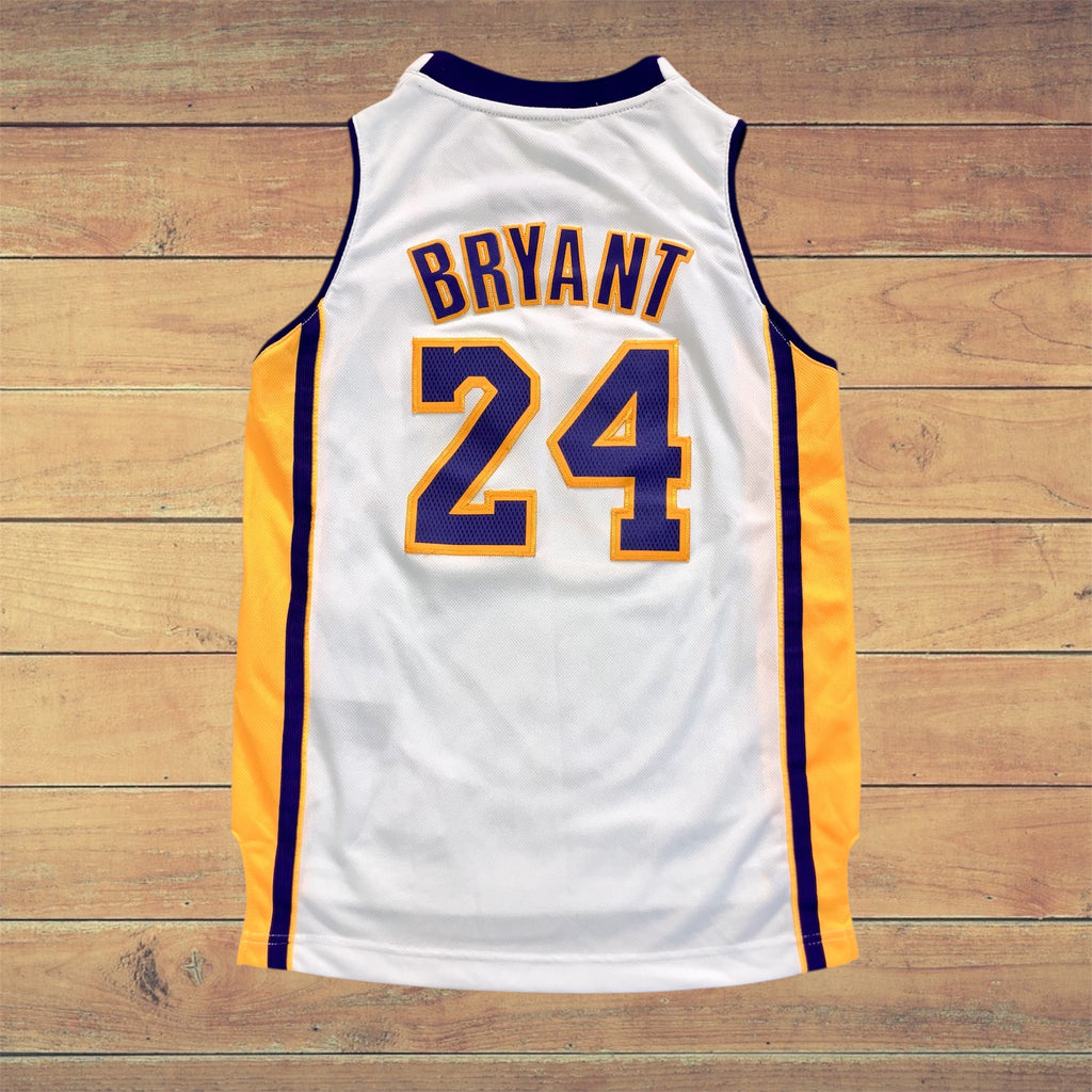 Kobe Bryant Los Angeles Lakers White adidas Jersey Boys Medium