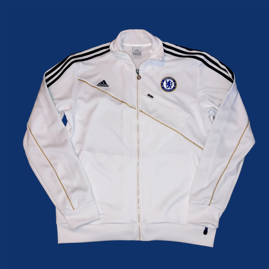 Chelsea FC 2010/11 White adidas Pre-Match Jacket Large