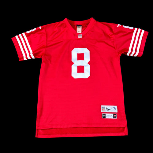 1990 Steve Young San Francisco 49ers Red Reebok Jersey Small