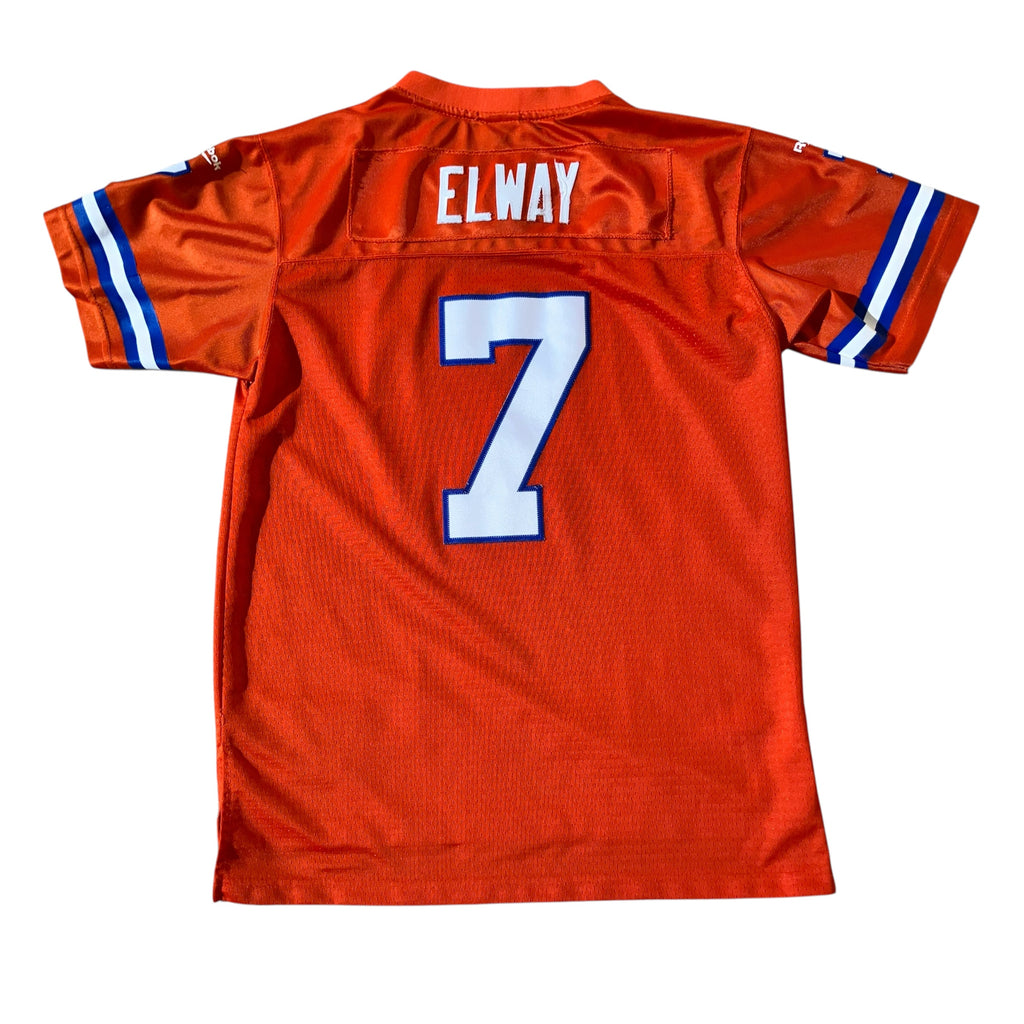 1990 John Elway Denver Broncos Orange Reebok Jersey Small