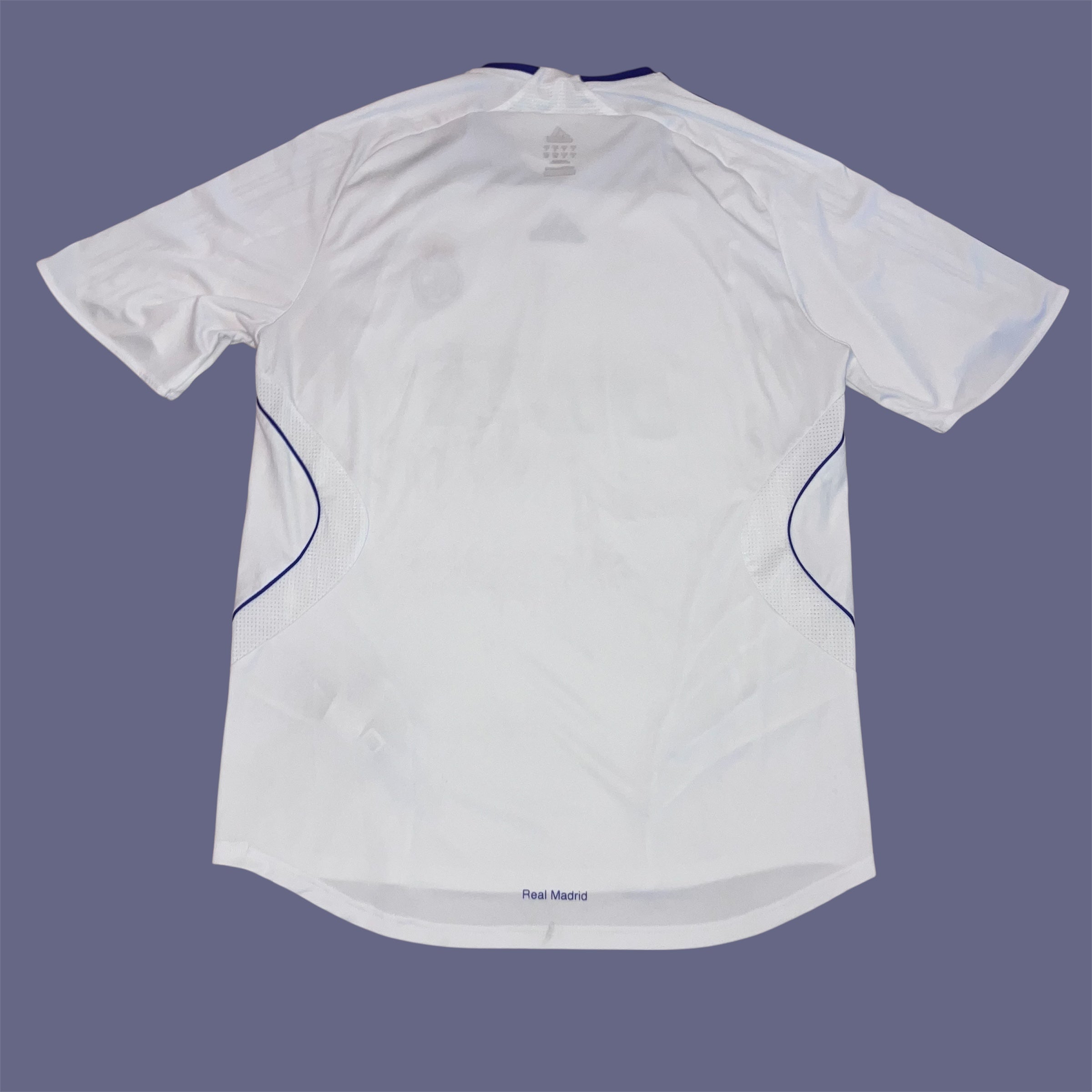 Real Madrid 2007/08 Home White adidas Jersey Large