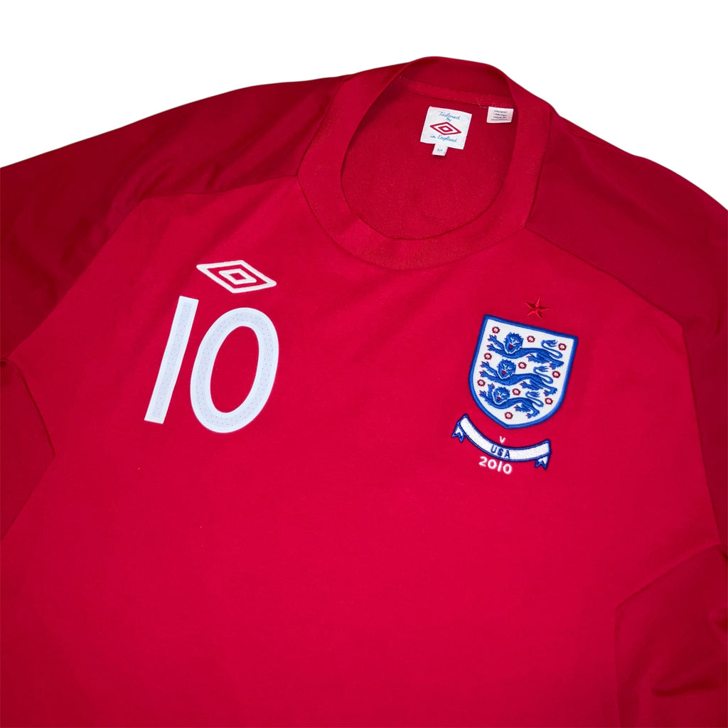 Wayne Rooney 2010 England Red Away Umbro Jersey 52
