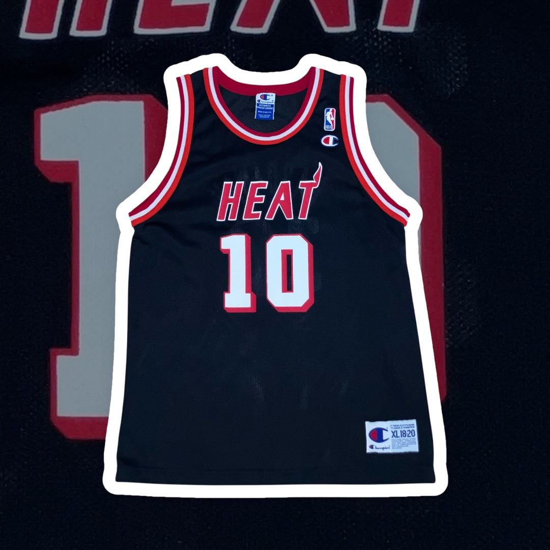 Tim Hardaway Youth Miami Heat Black Champion Jersey XL