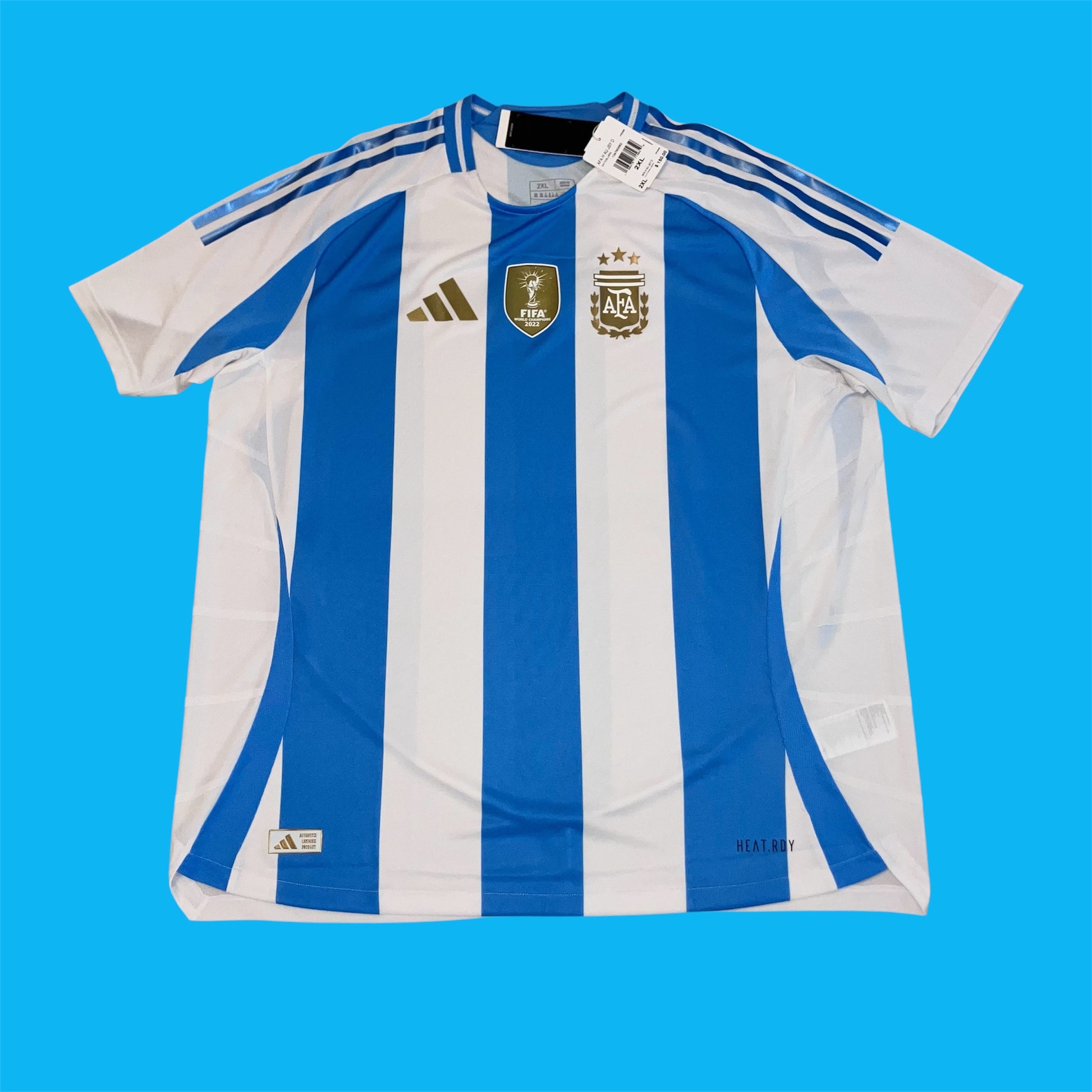 Argentina NWT 2024 Player Authentic Home adidas Jersey 2XL