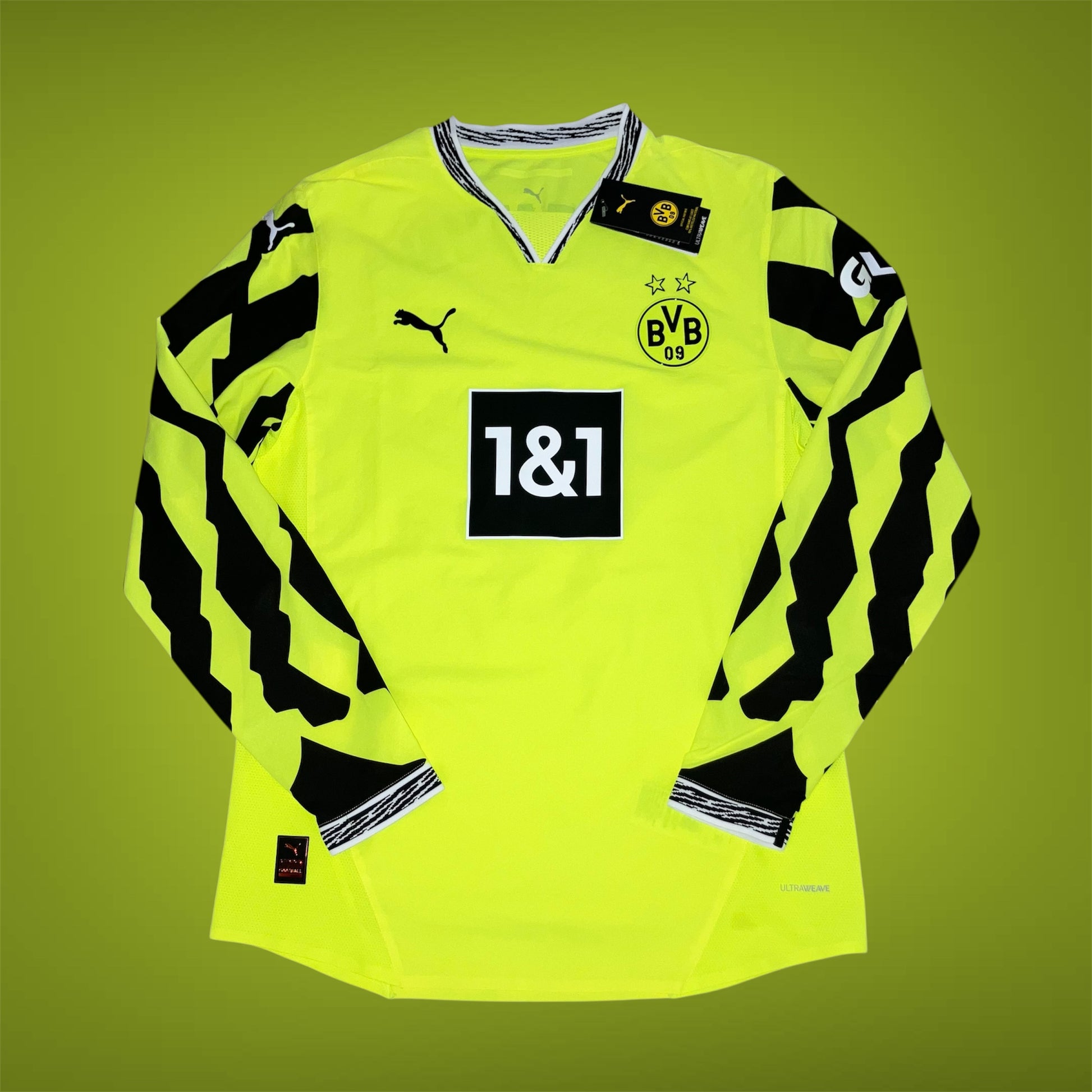 Borussia Dortmund NWT 2024/25 115th Long Sleeve Puma Home Jersey Large