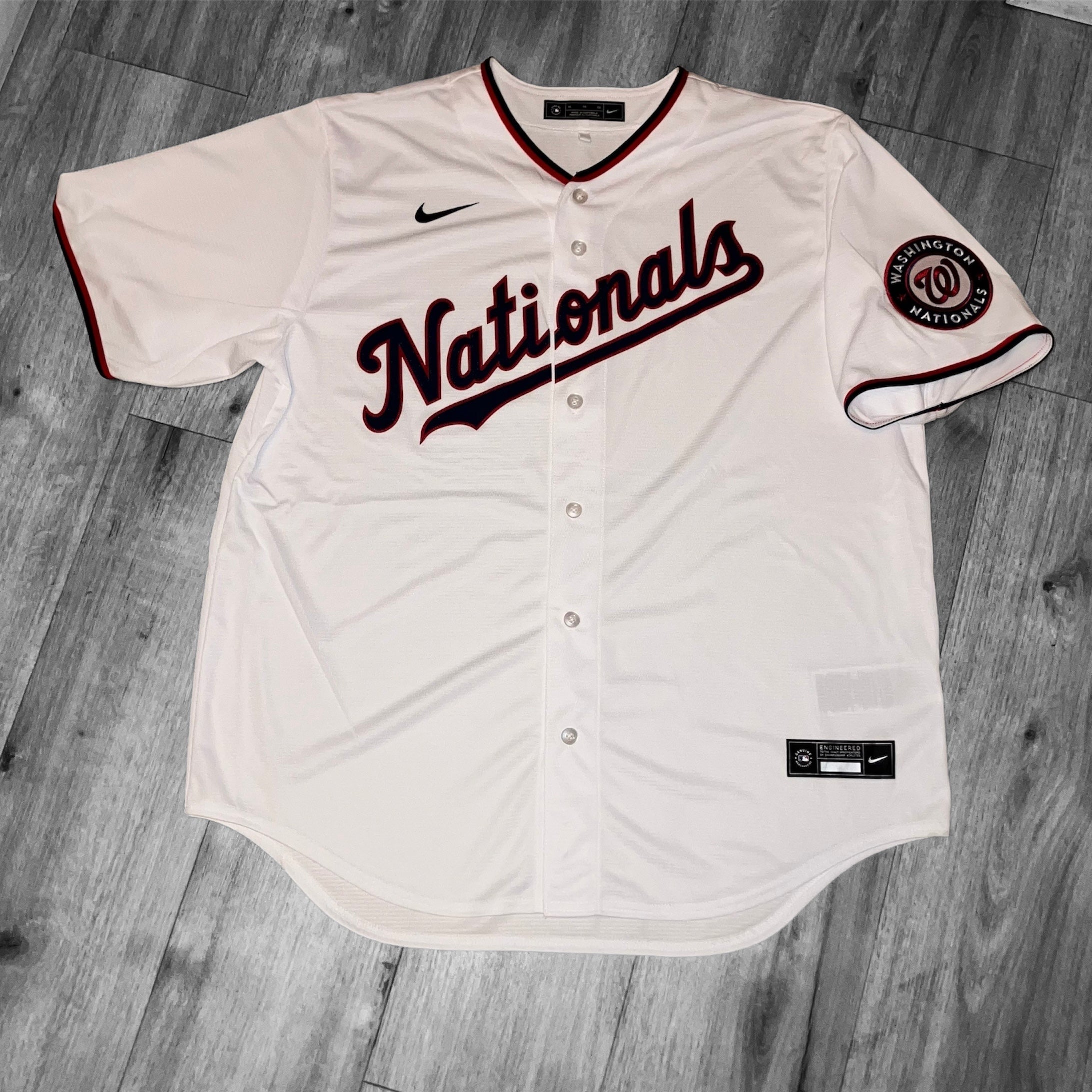 Washington Nationals Home White Nike Jersey XL