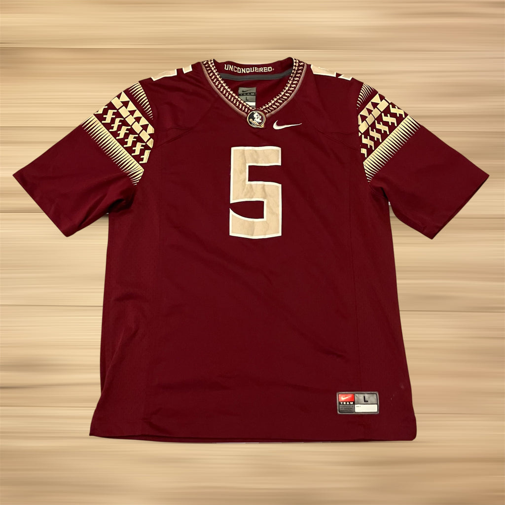 Florida State Seminoles #5 Garnet Stitched Nike Jersey Large